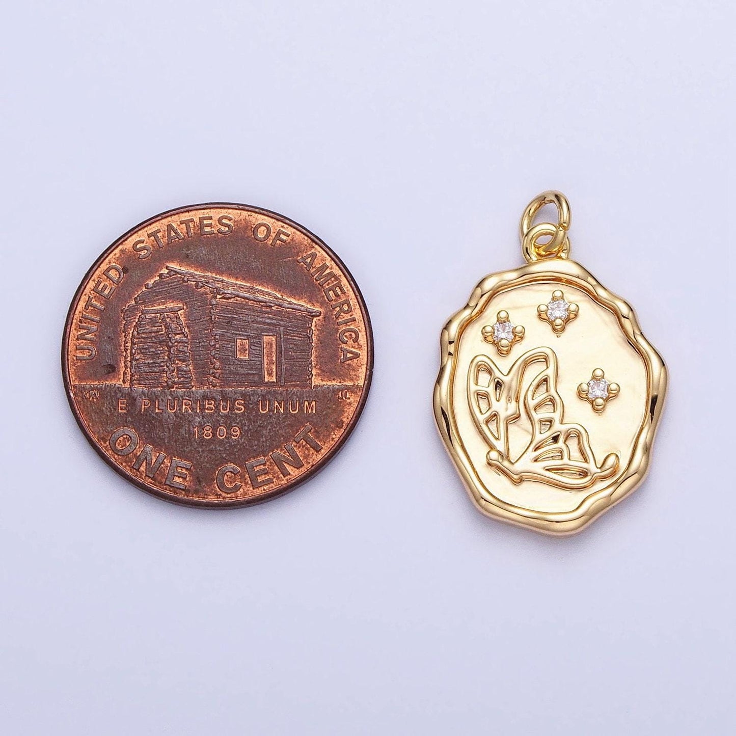 Dainty gold butterfly charm cubic animal charm mariposa monrach pendant dangle charms for bracelet necklace earring supply component e415