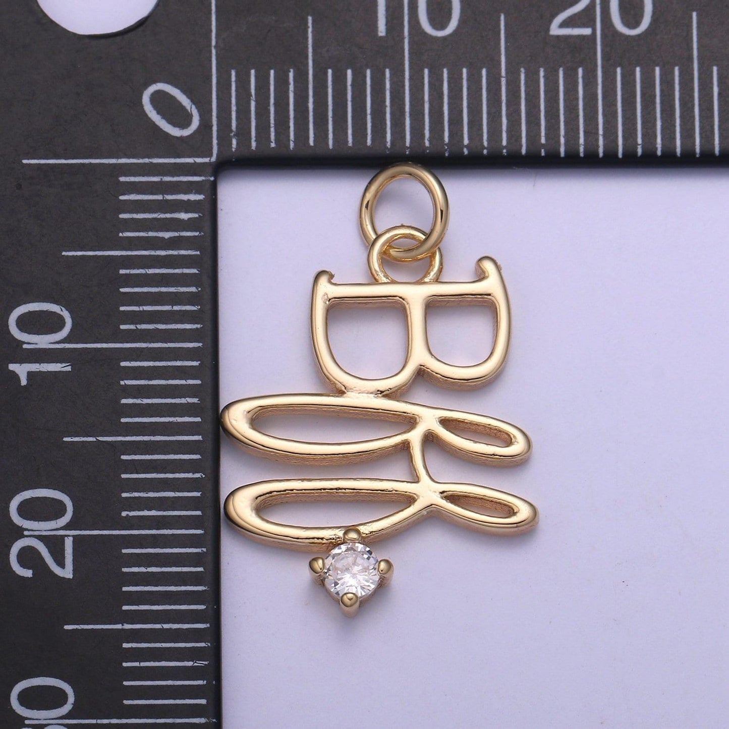 Dainty gold bff charms, bff tag charm, best friends jewelry, friendship necklace bracelet earring charm supply words charm add on