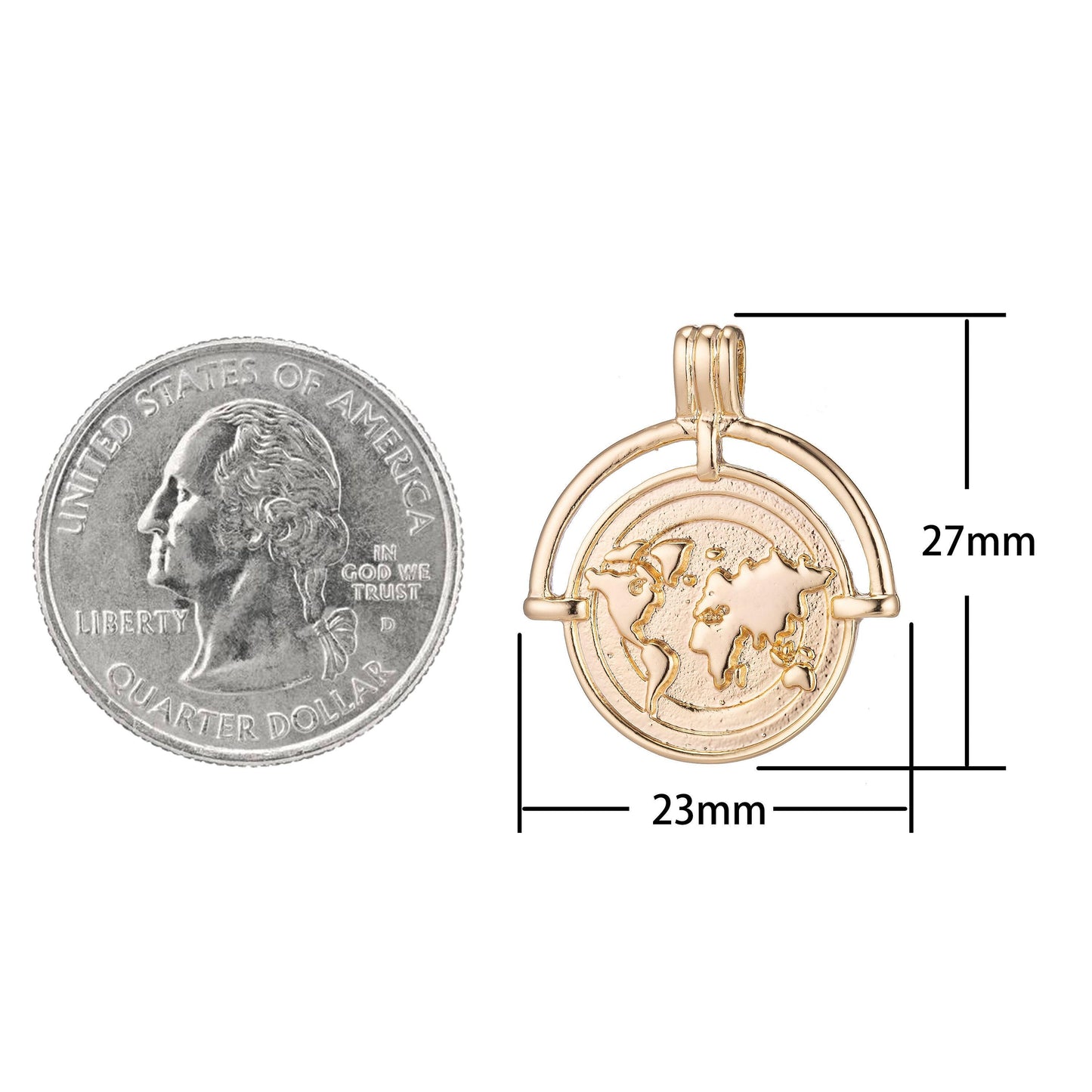 1pc silver or gold charm planet of the universe pendant, round map pendant, world continent diy jewelry necklace,flat earthcharm e-279