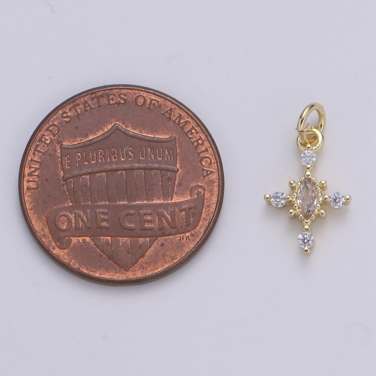 Micro pave charm 24k gold cross charm, cubic zirconia cluster charm fornecklace earring bracelet jewelry making.e233,e234,e235,e236