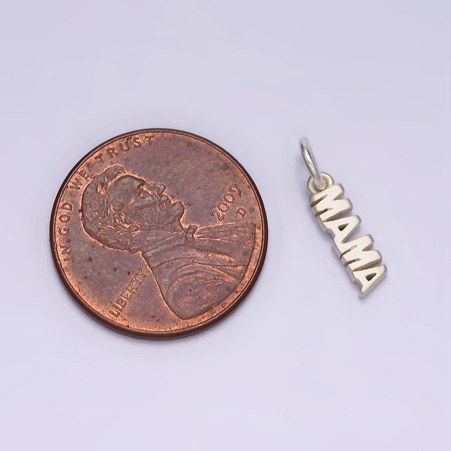 Dainty gold mama charm for bracelet necklace earring component diy jewelry making supply word charm minimalist jewelry, e-140