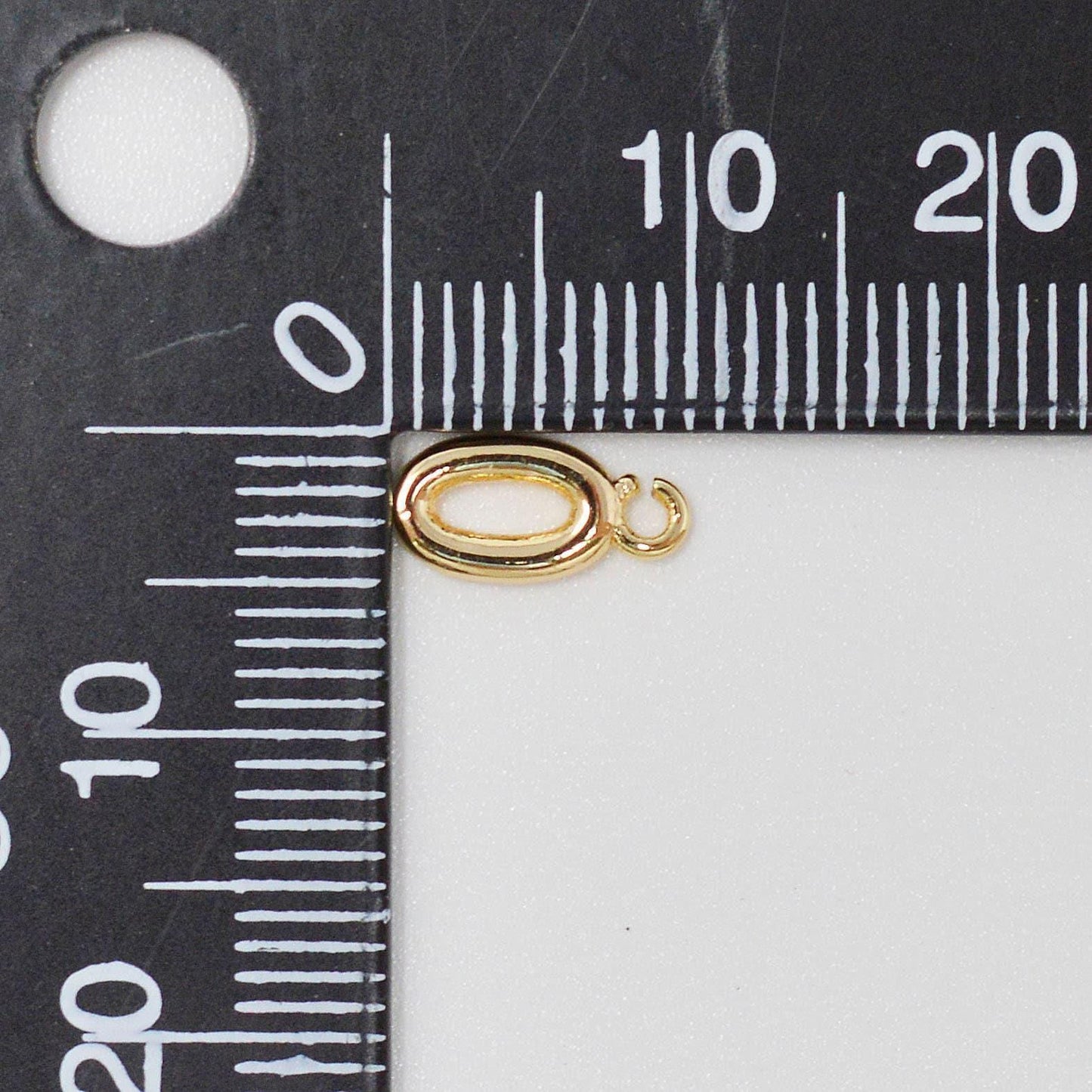 18k gold filled bail for pendant jewelry kit supplies for diy jewelry making small size bail for charm with open loop link | e093