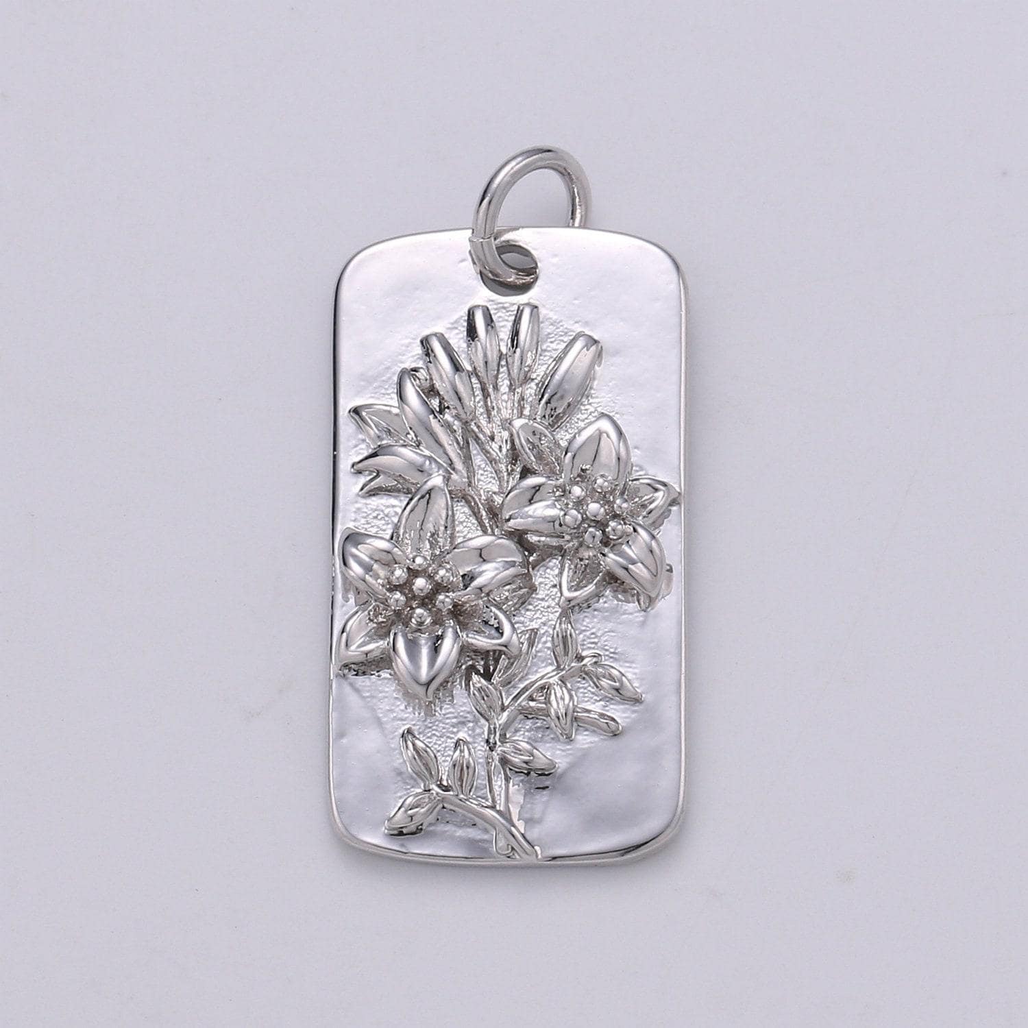 1x white gold flower charms, wild flower pendant, dainty sun flower poppy daisy rose charm for necklace floral jewelry, d-844~d-852
