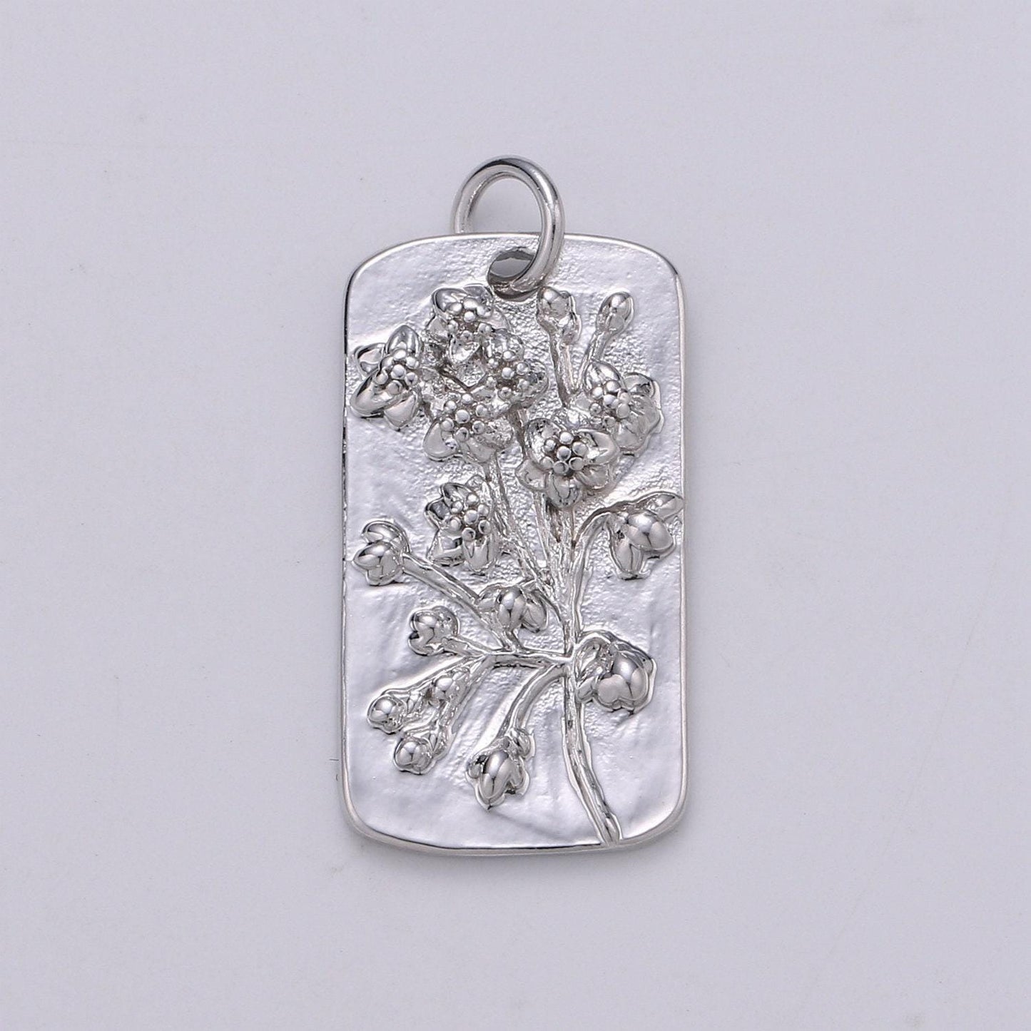 1x white gold flower charms, wild flower pendant, dainty sun flower poppy daisy rose charm for necklace floral jewelry, d-844~d-852