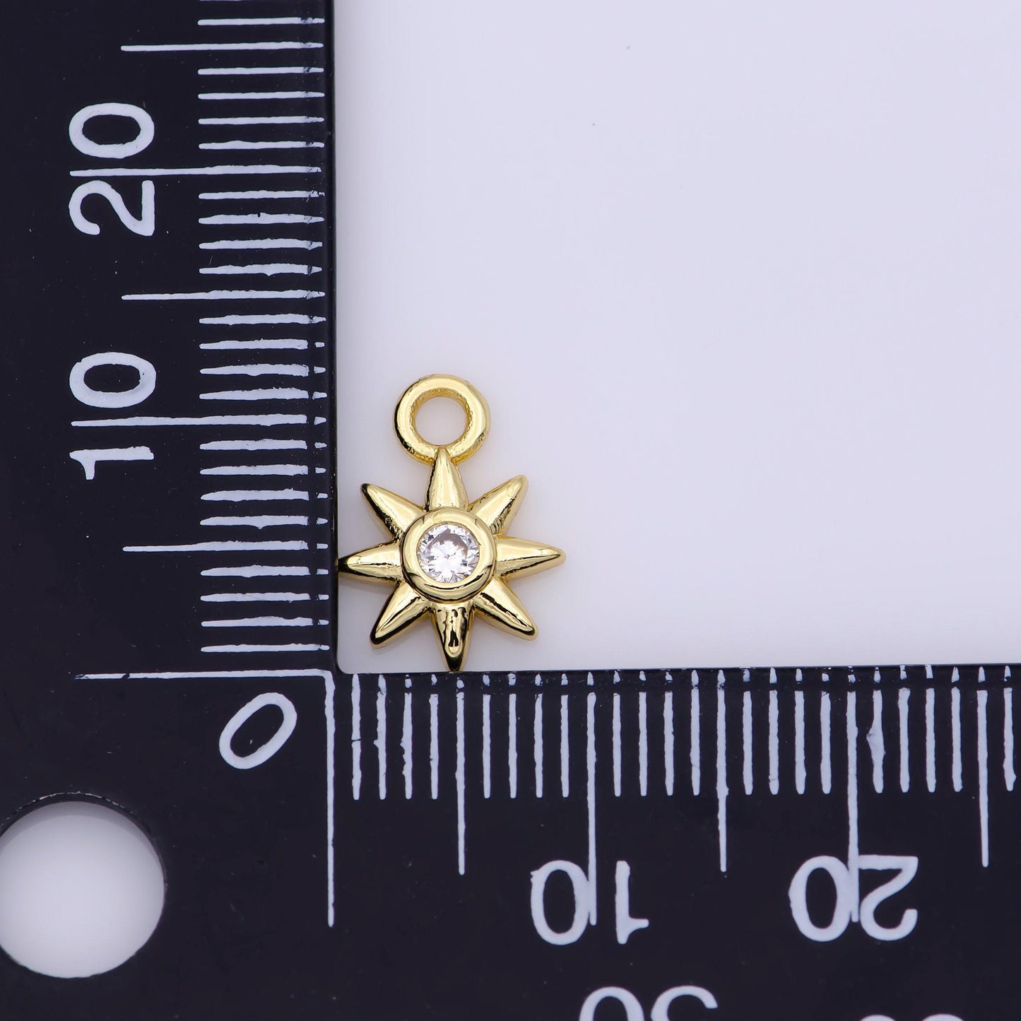 Gold mini star charms tiny cz charm for necklace earring bracelet jewelry making supply celestial jewelry d733