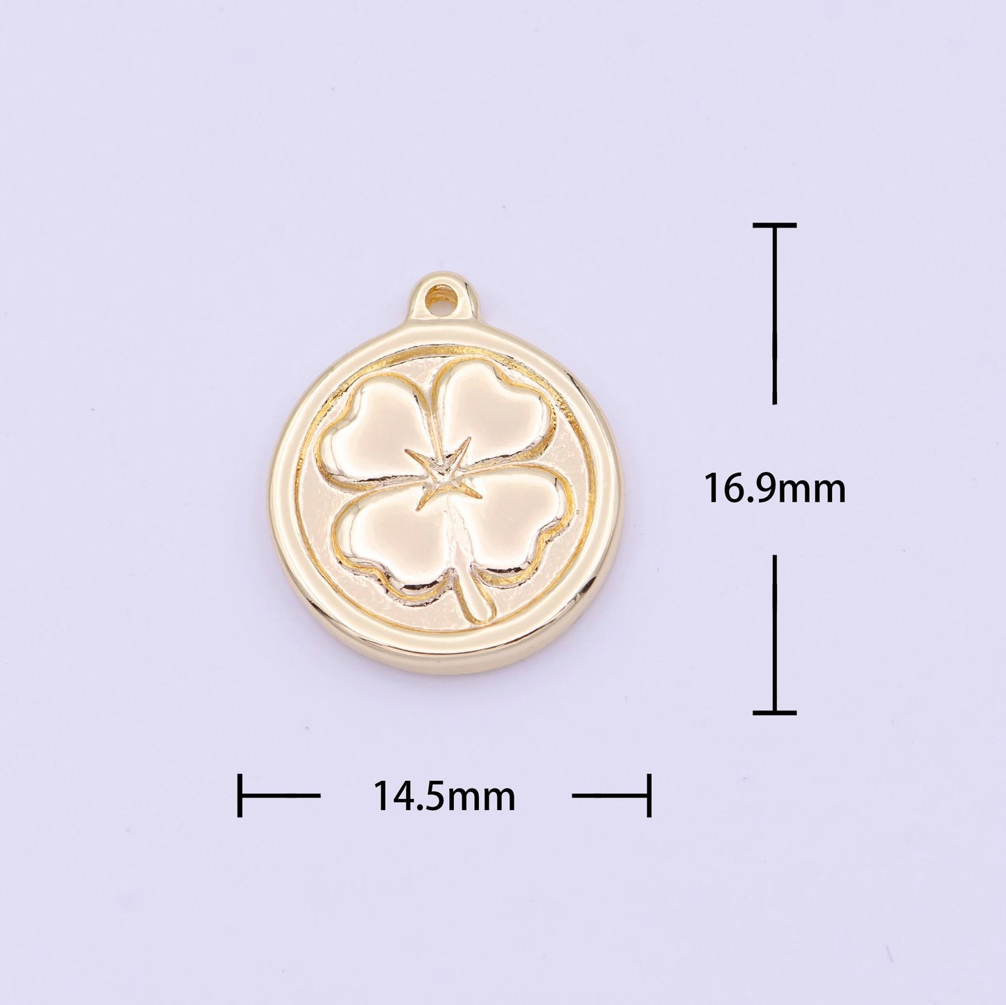 Mini shamrock charm gold clover charm silver clover charm mini lucky charm for saint patrick day earring bracelet necklace supply d-398