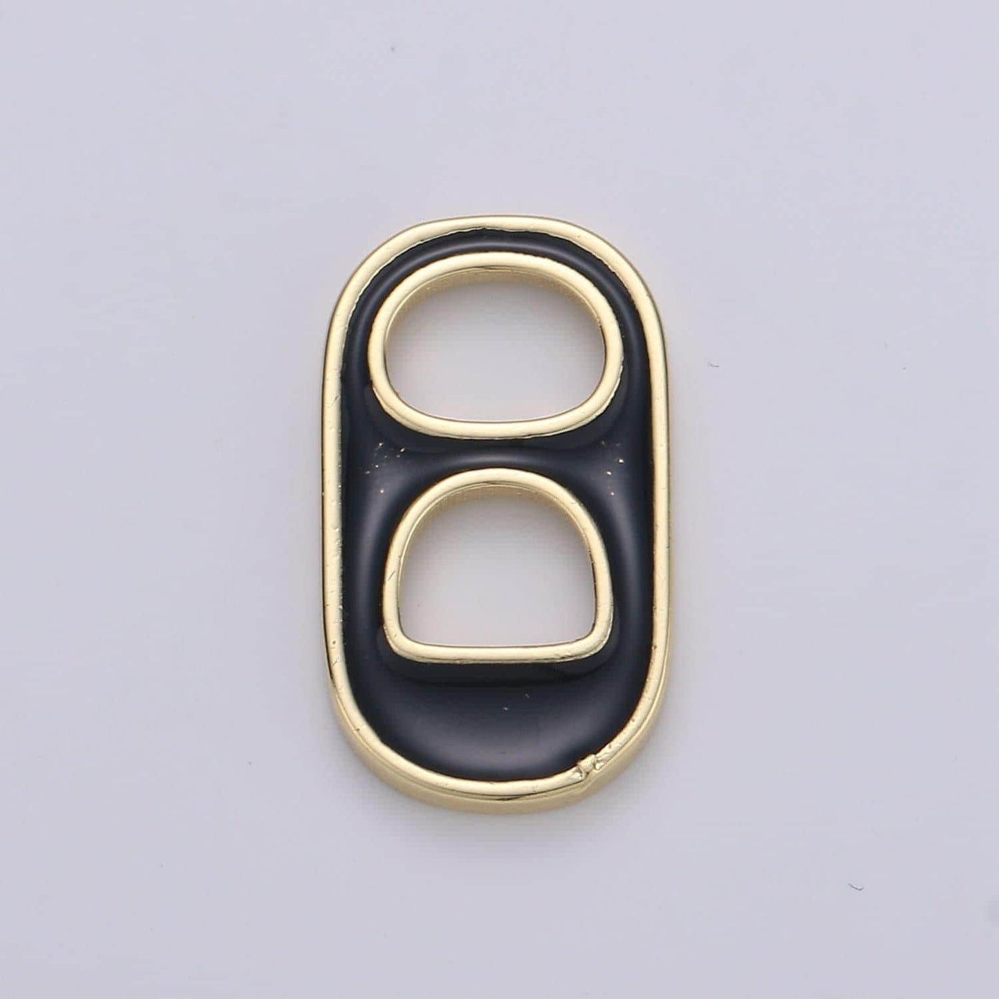 14k gold soda tab, pull tab, can tab pendant charm for bracelet necklace wholesale pendants and charms jewelry making craft supplies ,1402