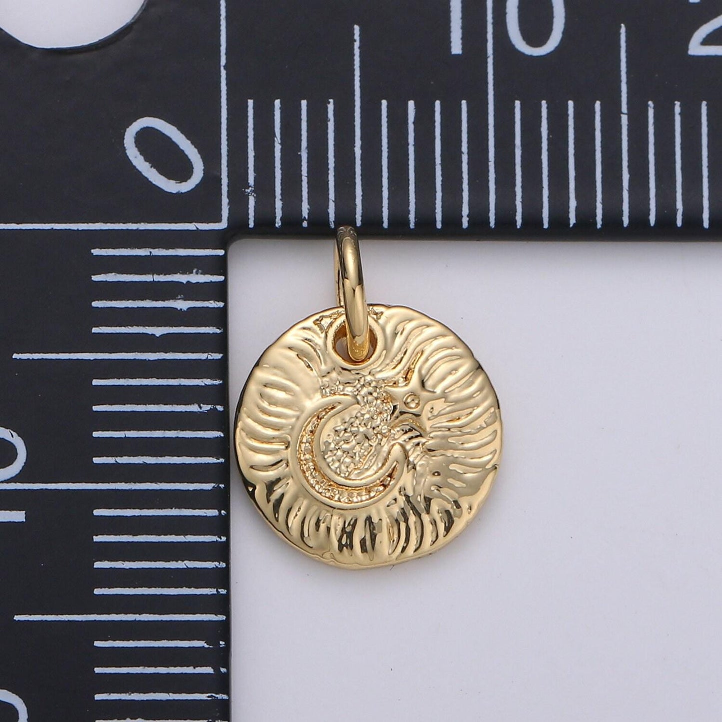 Celestial jewelry gold crescent moon charm rustic coin disc charm jewelry making supply 24k gold findings chgf-1400, 1401