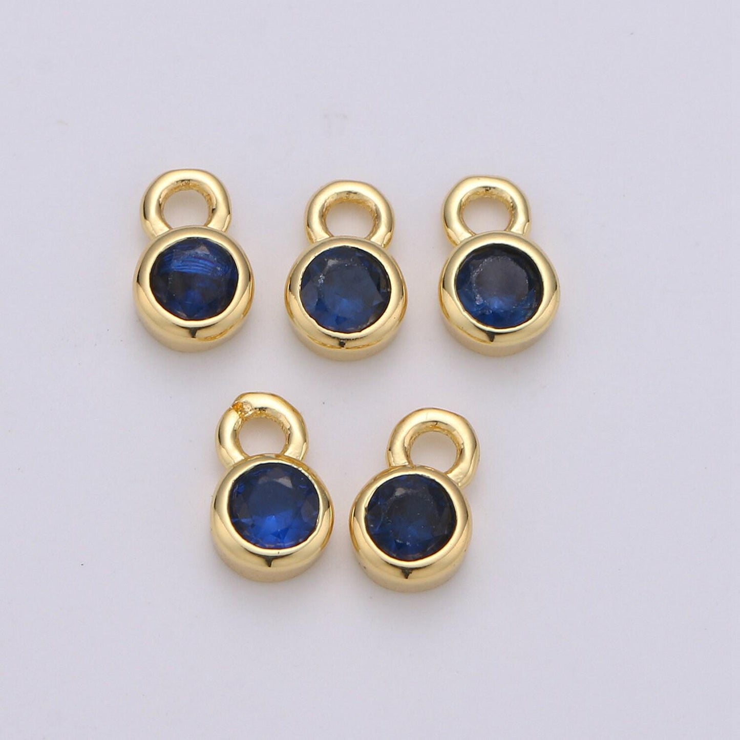 1pc 14k gold micro pave cz geometric pendant charm,micro pave cz circle pendant charm, charm,diy jewelry 4x6mm,chgf-1039-50