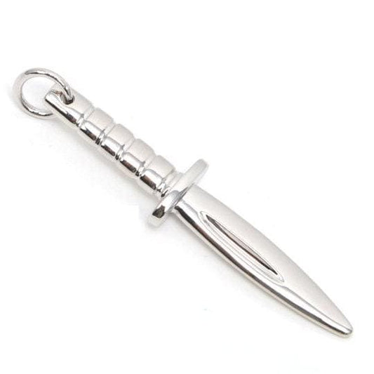 Dainty silver knife necklace charm- silver dagger charm for necklace bracelet earring supply for women men jewelry inspired d229