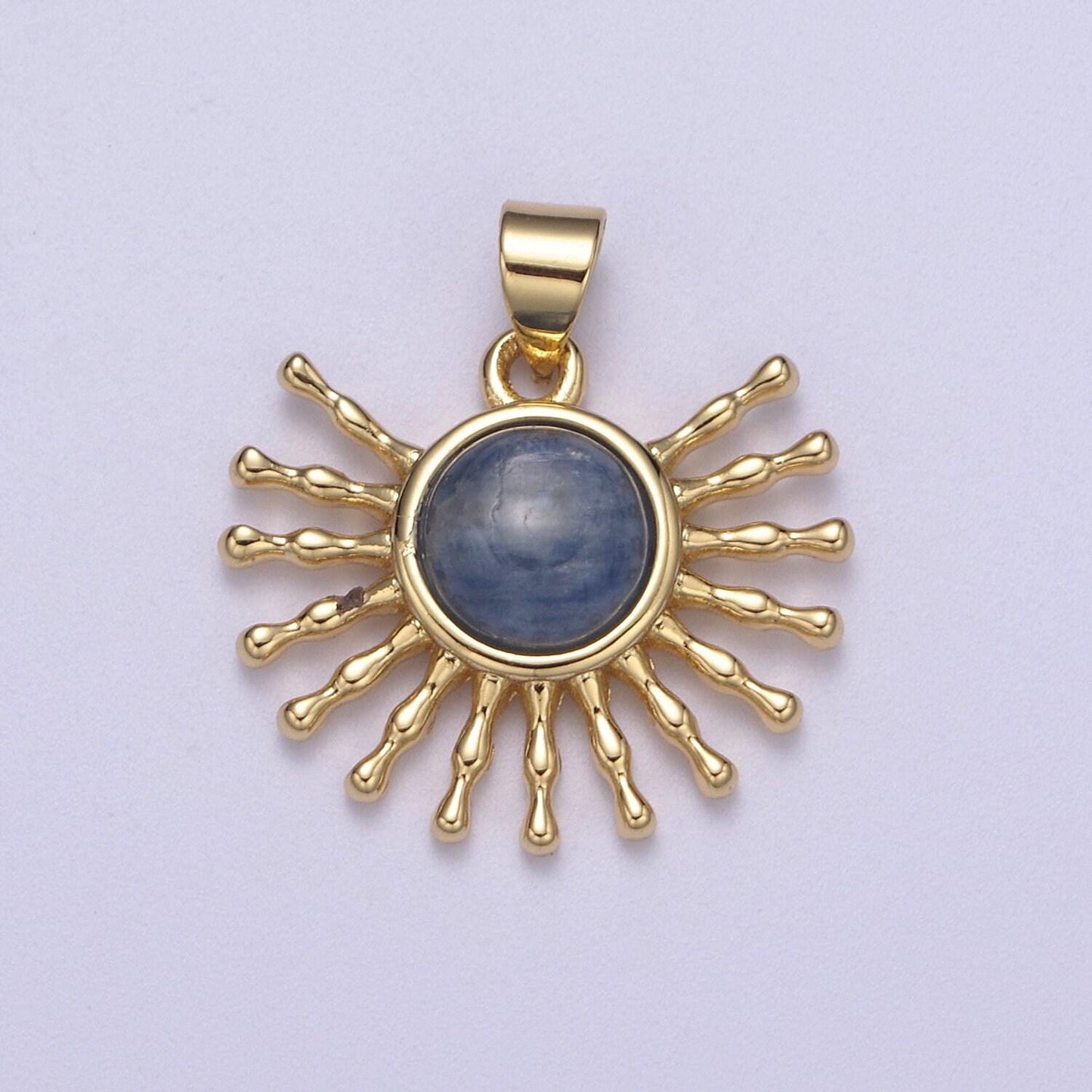 24k gold filled geometric sun pendant necklace, sunray charm, celestial sunbeam inspired h-114 / h-116 / h-117