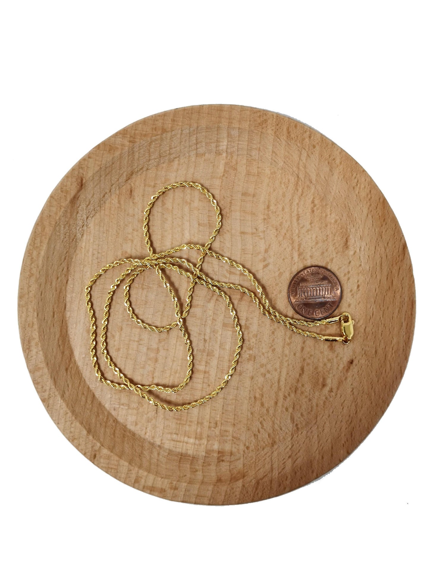 1pc 23.5'' ready to use 24k gold rope necklace chain, layering rope chain 2mm necklace,for pendant charm necklace making ch-405/072