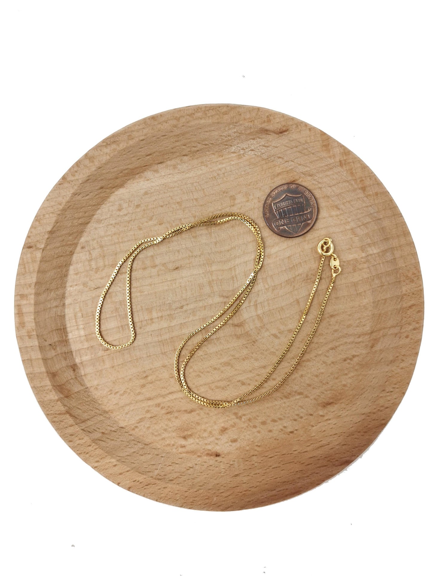 1pc 19.6'' ready to wear 24k gold  square box chain necklace, layering dainty box chain for jewelry making with pendant supplies, 593