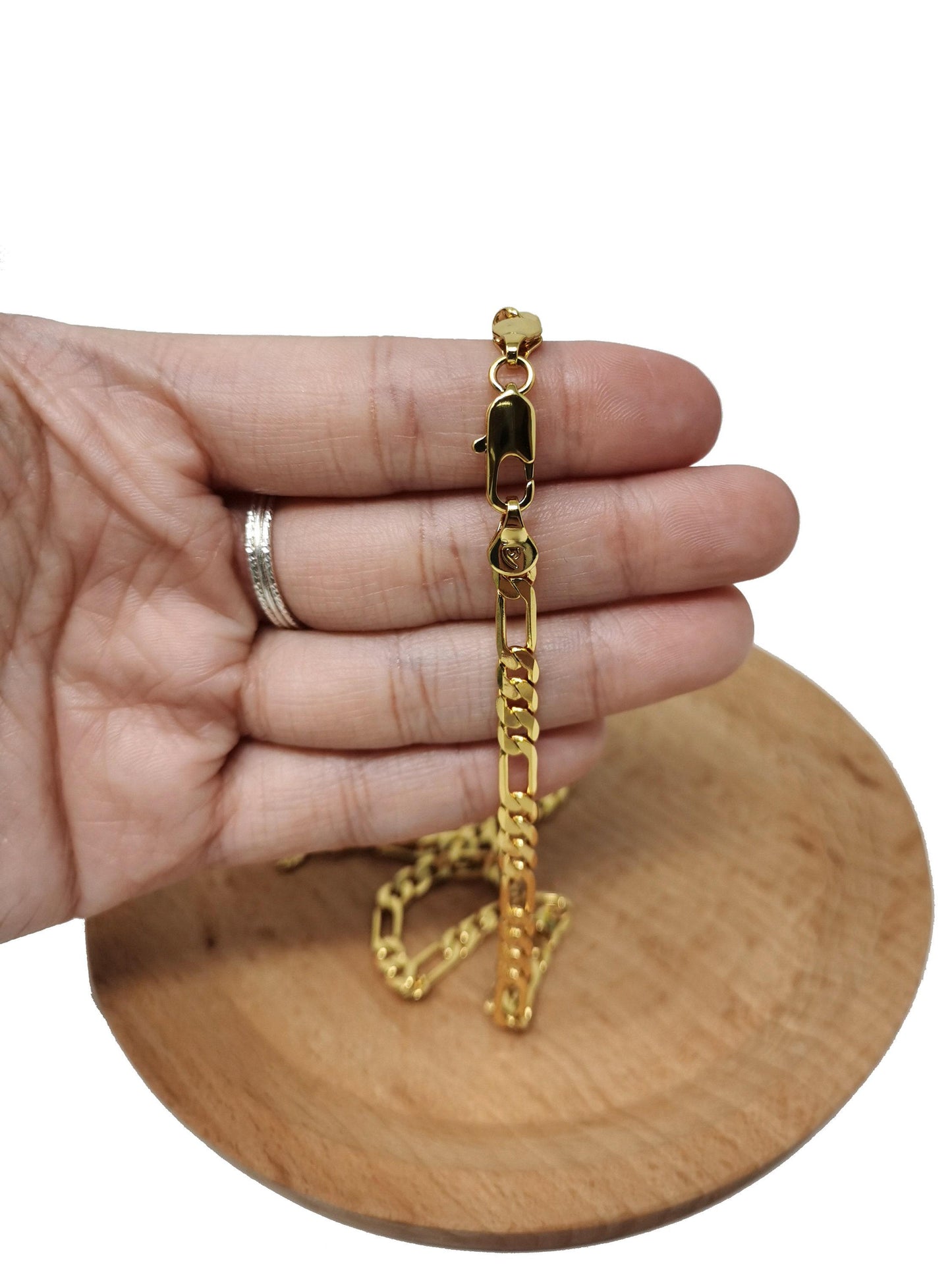1pc 19.6'' ready to use gold figaro necklace chain, layering figaro chain dainty necklace, perfect for pendant charm necklace 483