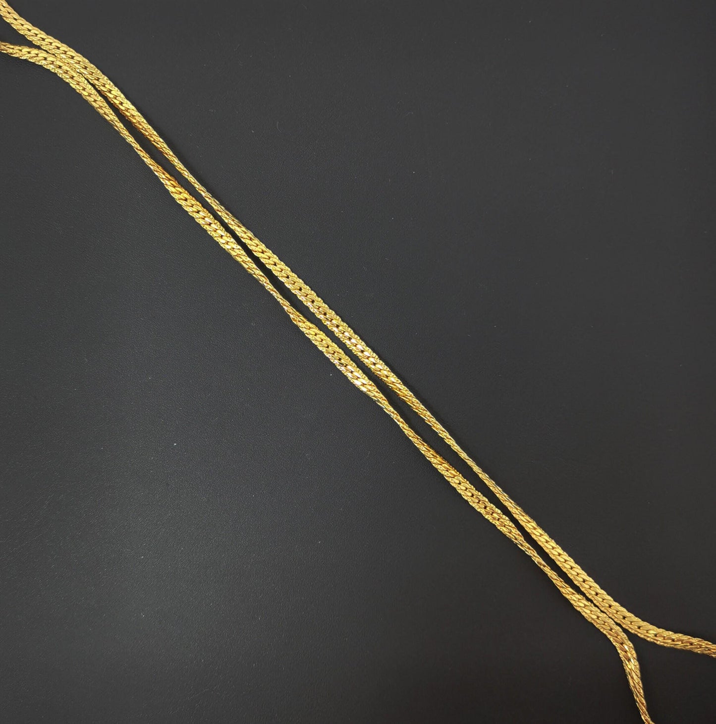 1pc 17.7'' ready to use 24k gold herringbone necklace chain, layering chain dainty necklace, for pendant charm necklace making, 526