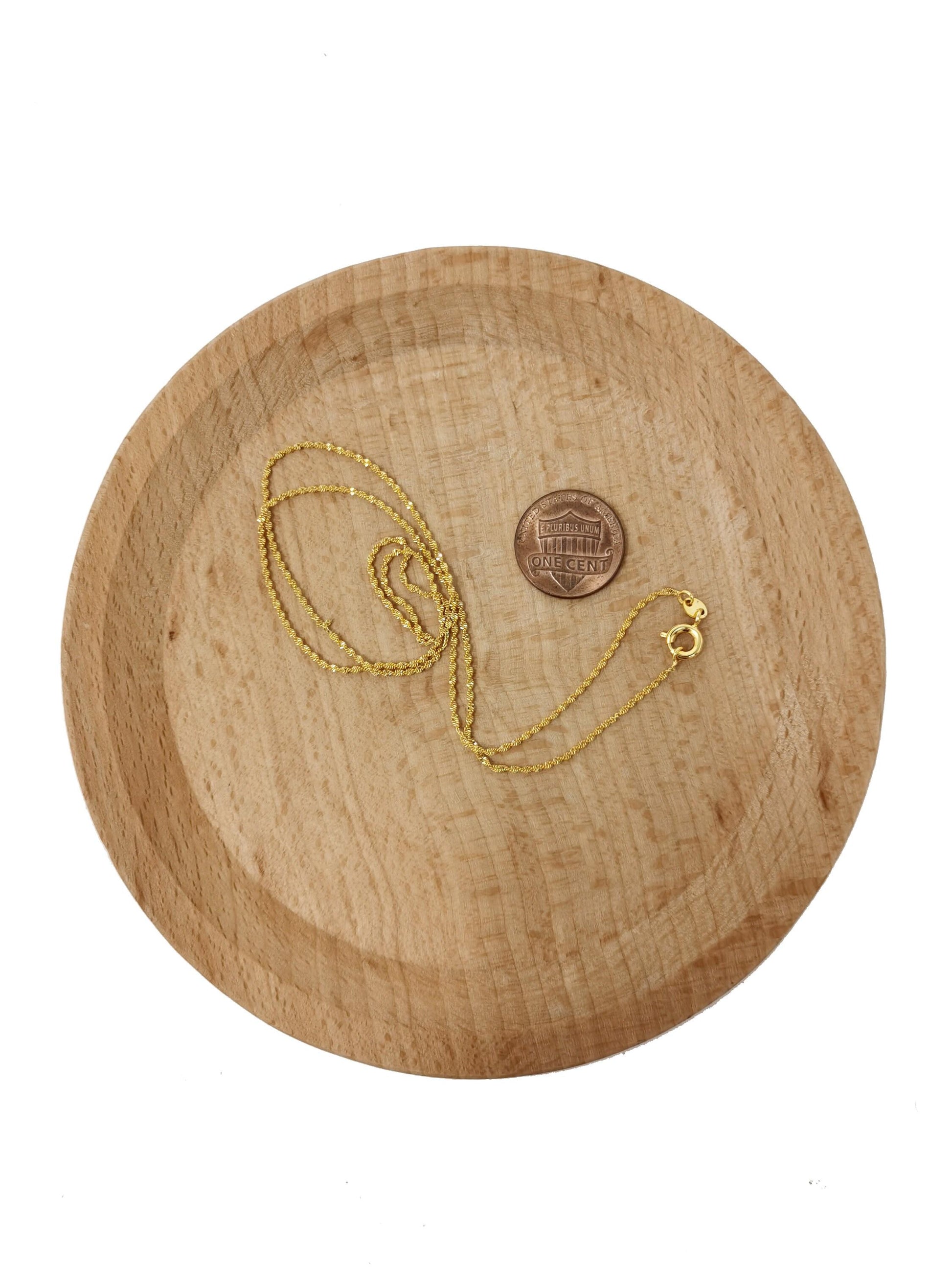 1pc 17.7'' ready to use gold twisted necklace chain, layering singapore chain dainty necklace, for pendant charm necklace making, 440