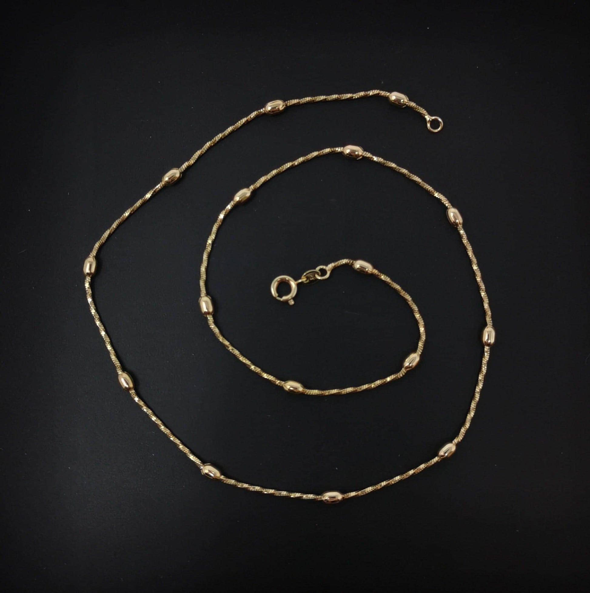 1pc 17.7'' ready to use 18k gold singapore necklace chain, layer singapore chain dainty necklace, for pendant charm necklace , 654