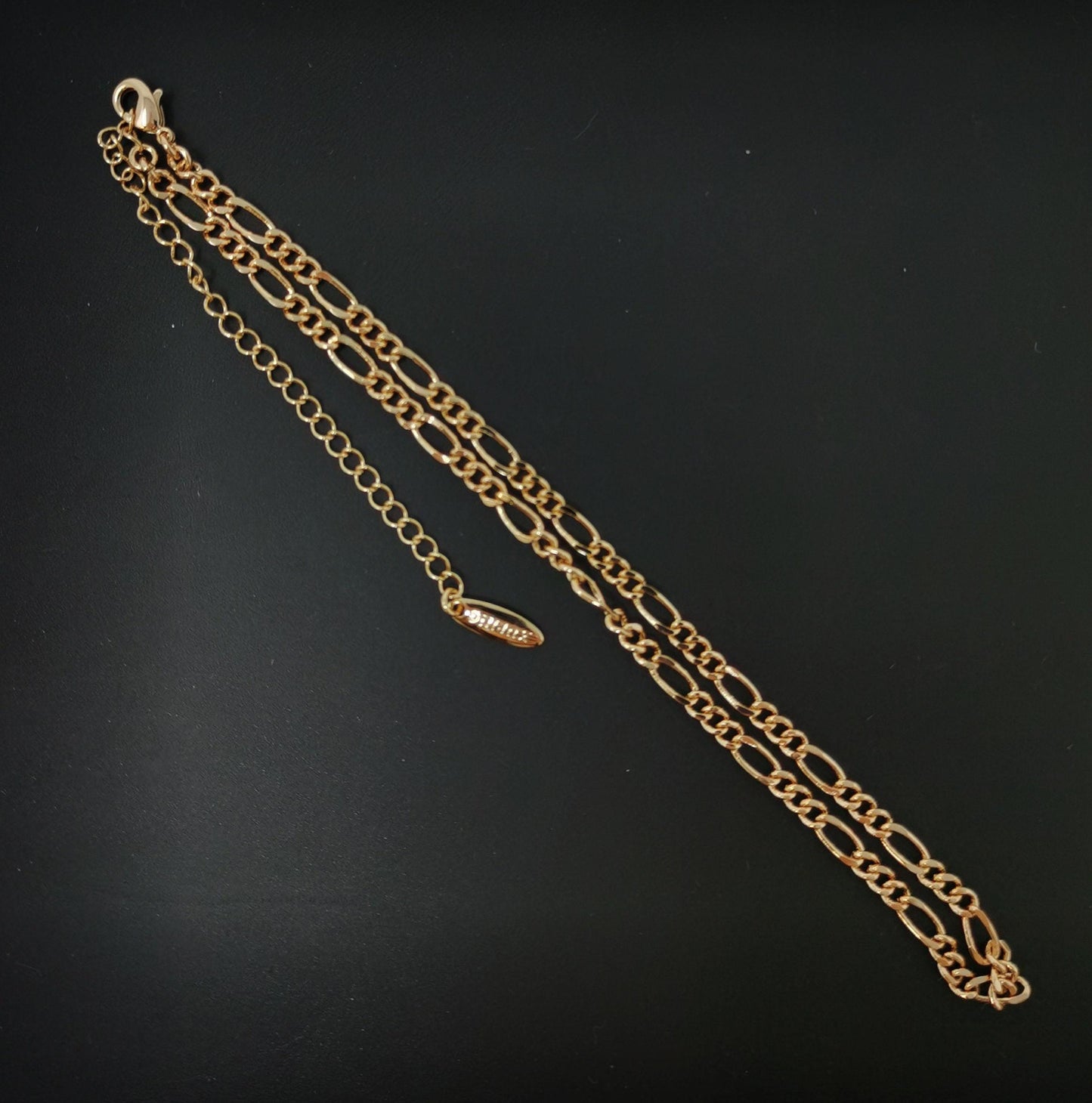 1pc 11.8'' ready to use 18k gold figaro necklace chain, layering figaro chain dainty necklace, perfect for pendant charm necklace,585