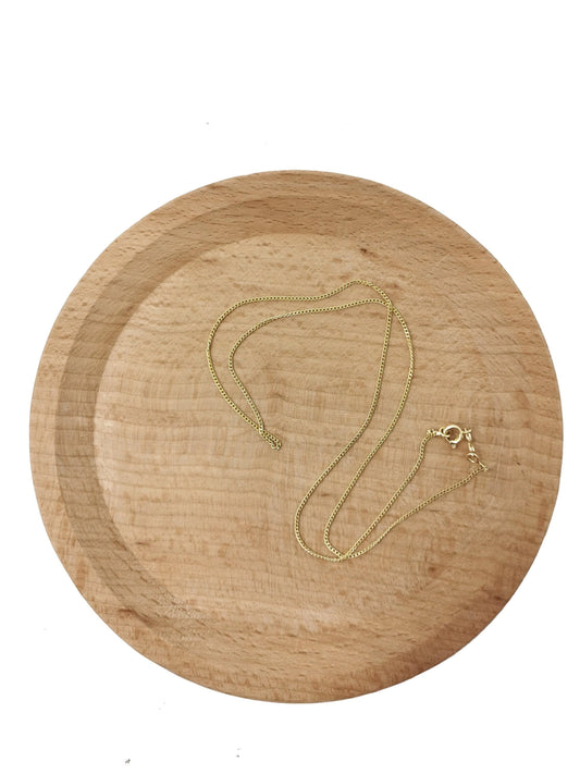 1pc 17.7'' ready to use 14k gold filled dainty cuban necklace chain, layer curb chain dainty necklace, pendant charm necklace making, 555