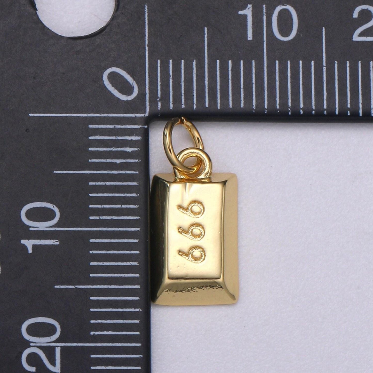 666 gold filled angel number charm gold bar angel number necklace charm lucky number for bracelet necklace earring component