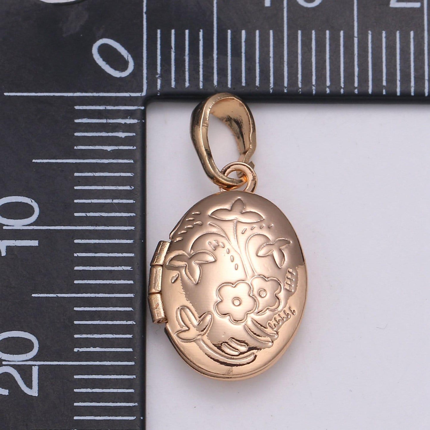 Dainty open oval charm, gold mini parfume holder pendant - gold lockets ovum - love inspired gold round pendant,pdgf-2160
