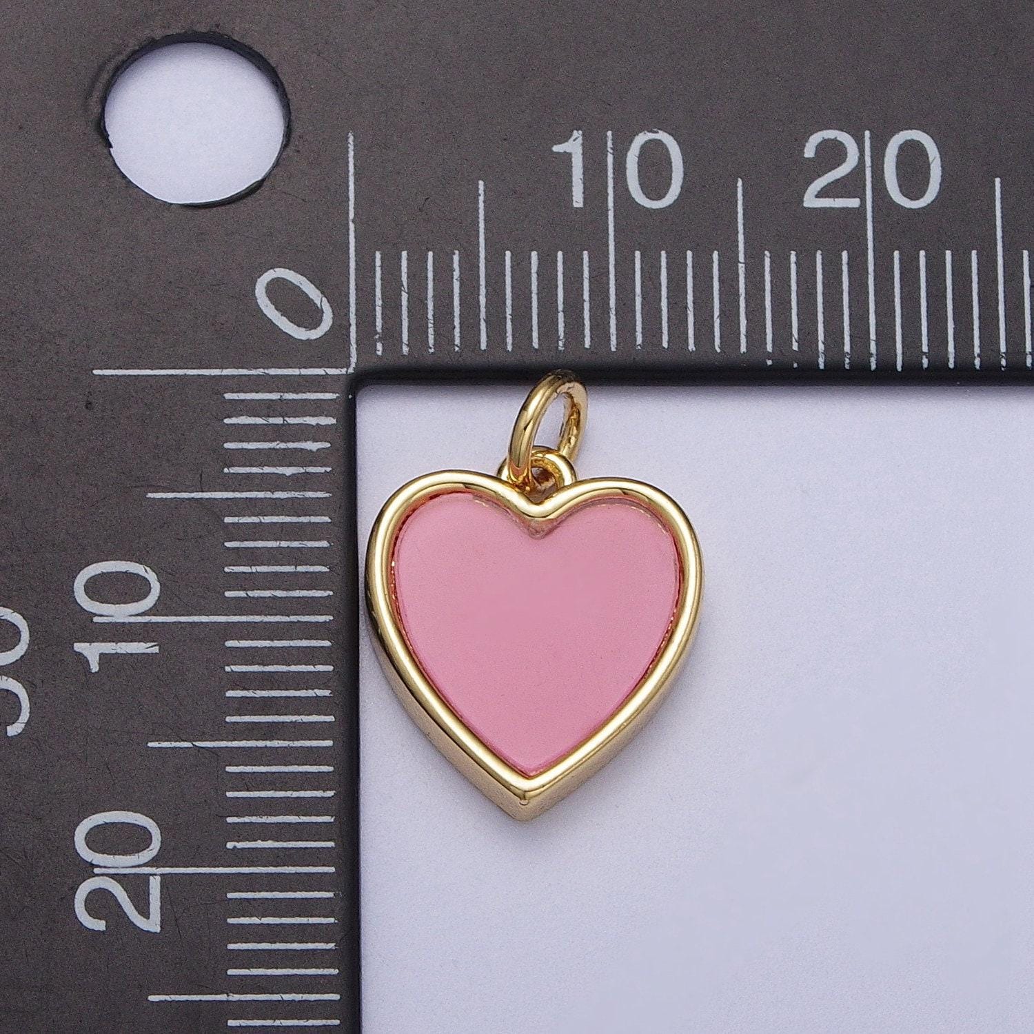 24k gold filled pink heart pendant, white shell pearl heart charm natural gemstone minimalist jewelry for anniversary valentine | c364 c376