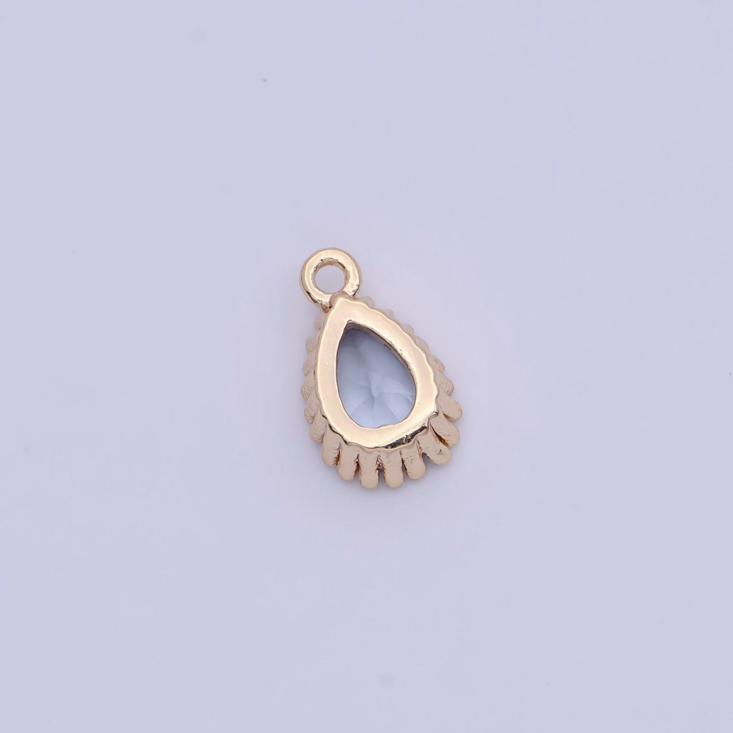 Dainty gold multicolor cz teardrop pendant, 24k gold plated 12 colors micro paved cz tiny tear drop marquise charm
