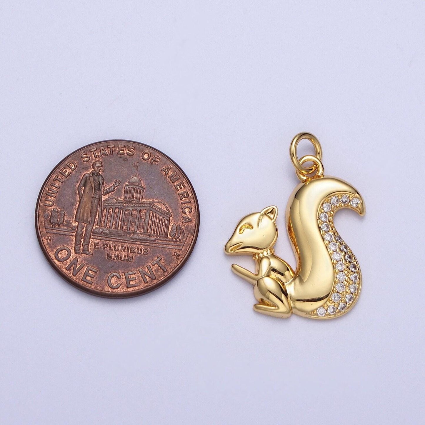 Gold squirrel charm, squirrel pendant, nature charm, animal charm silver chipmunk charm, woodland jewelry inspired c278