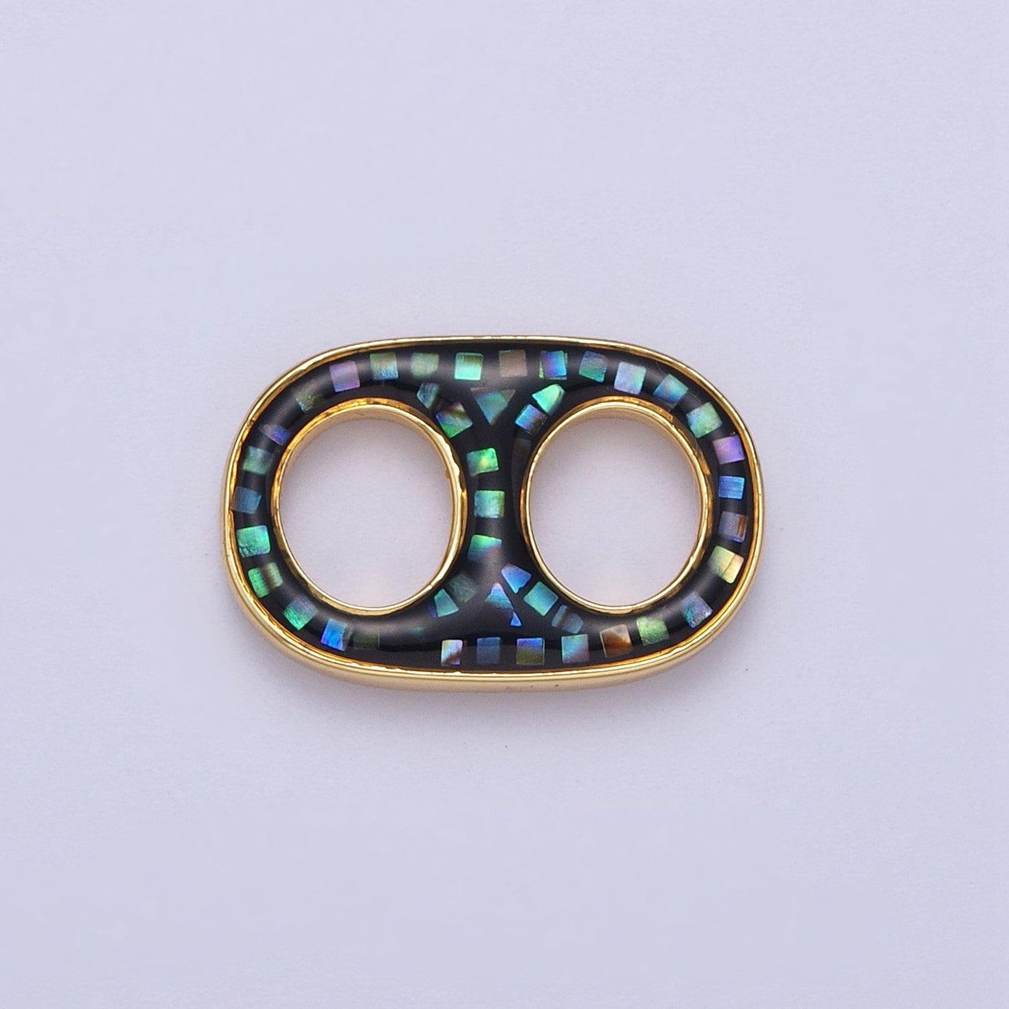14k gold filled soda tab, pull tab, can tab pendant charm for necklace wholesale pendants green white pink blue abalone shell charm c244