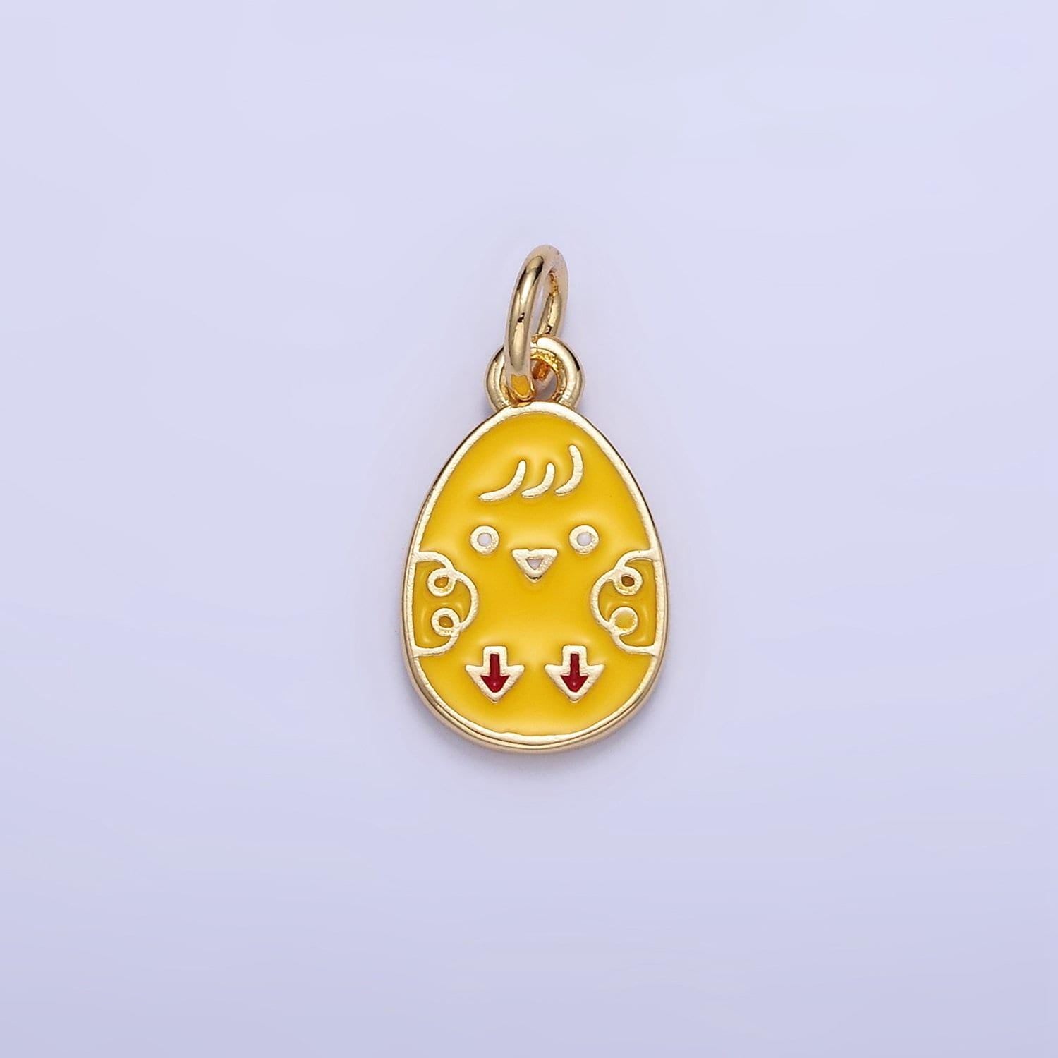 Easter egg chick style charm | c-117