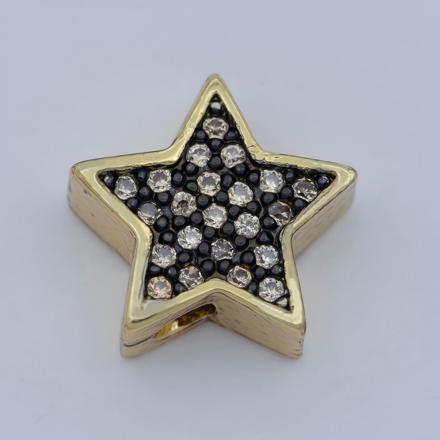 14k gold filled star beads, star spacer beads, gold bracelet charms rose gold silver love jewelry supplies component findings 10mm