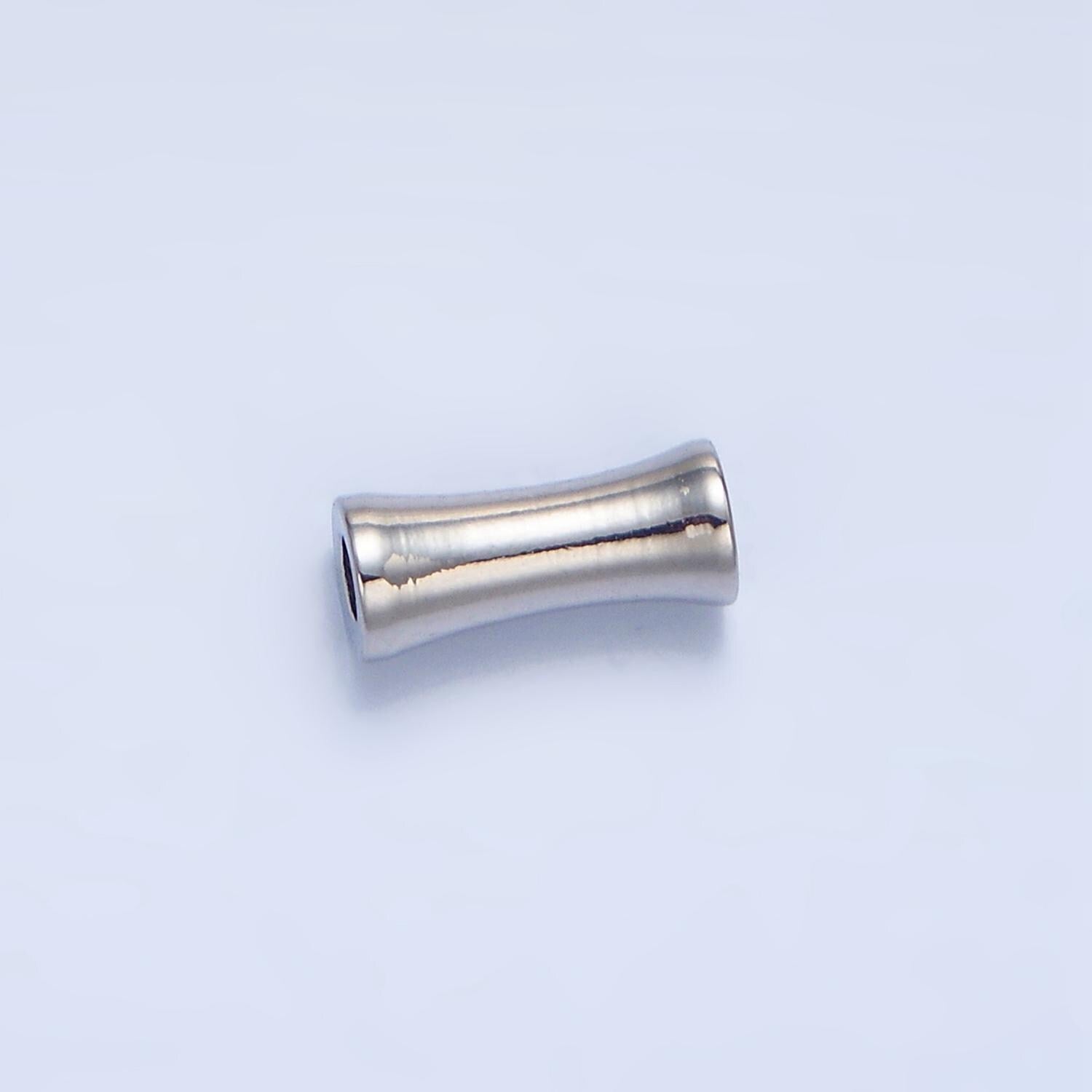 Thin short tube spacer beads gold small hole for bracelet component b256