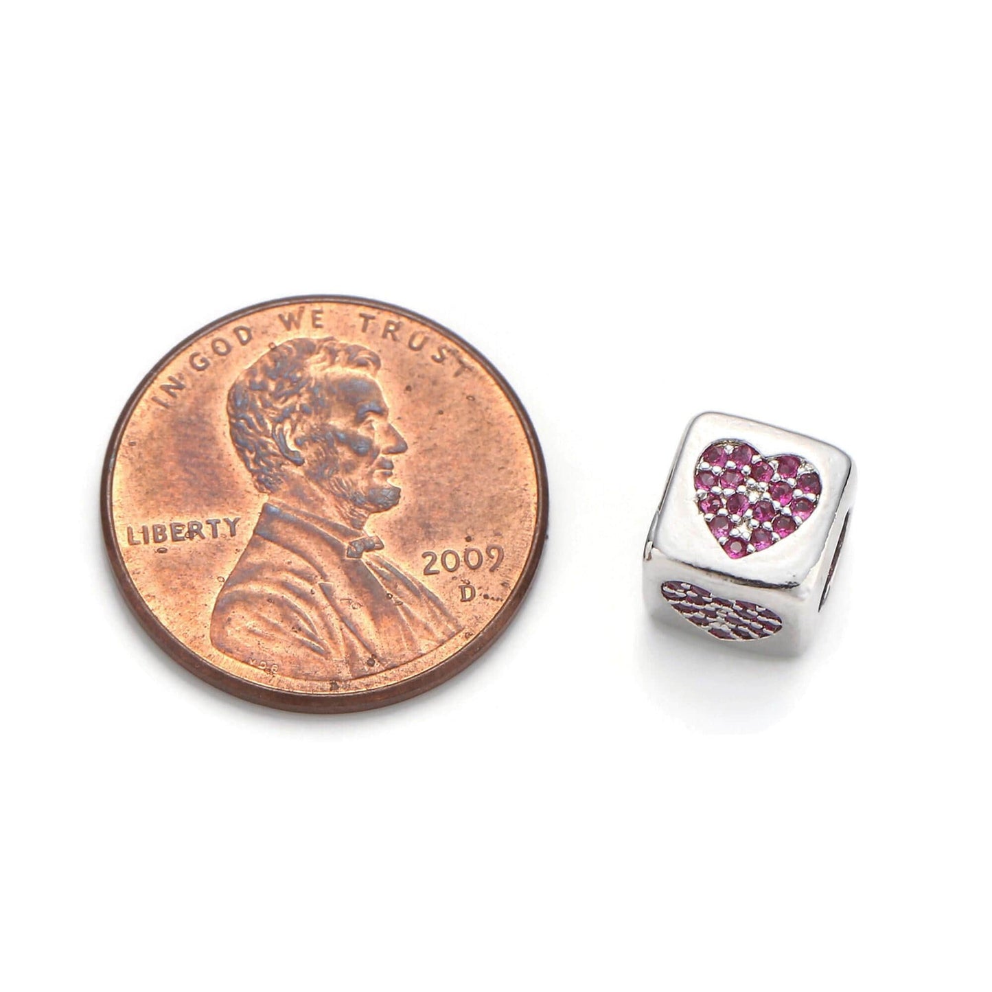 1pc 9x9mm cz white gold beads, hashtag # beads, heart beads, check mark beads, star block charm for making bracelet necklace supply