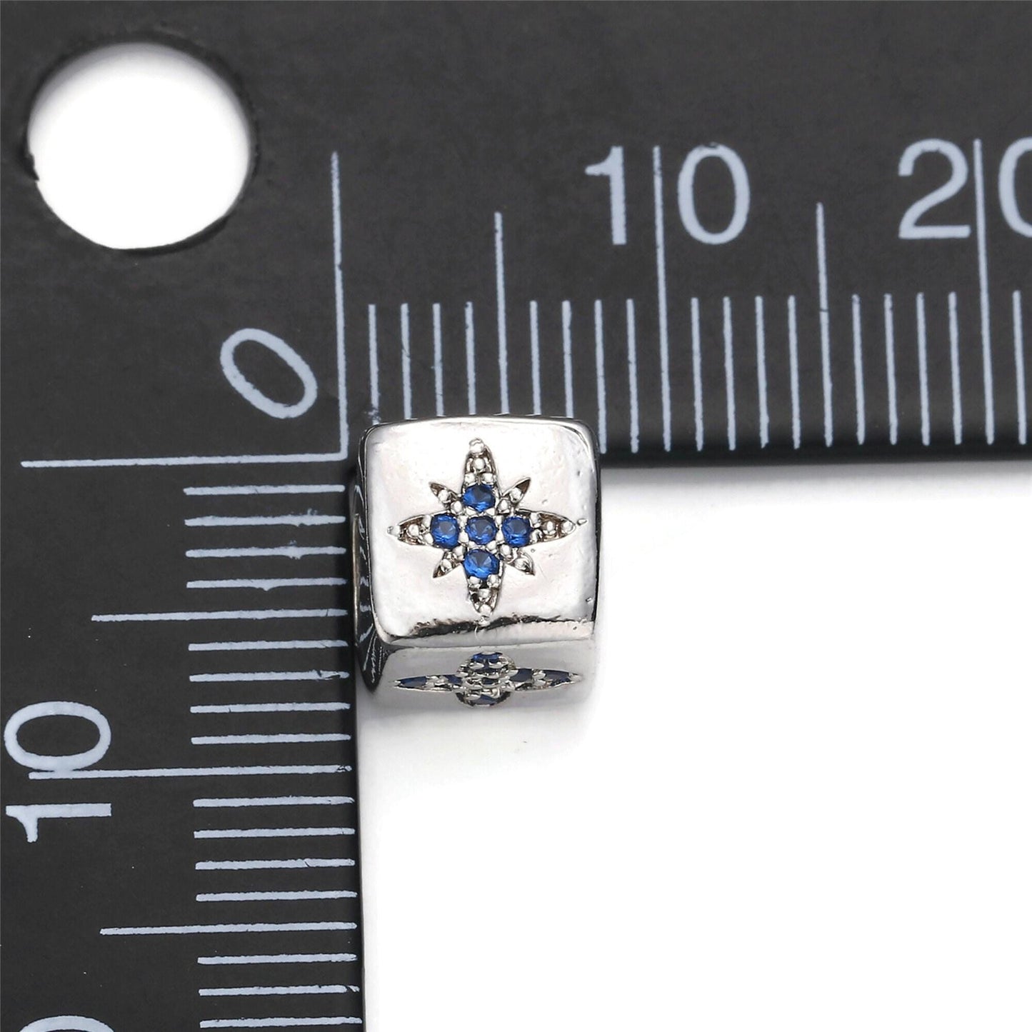 1pc 9x9mm cz white gold beads, hashtag # beads, heart beads, check mark beads, star block charm for making bracelet necklace supply