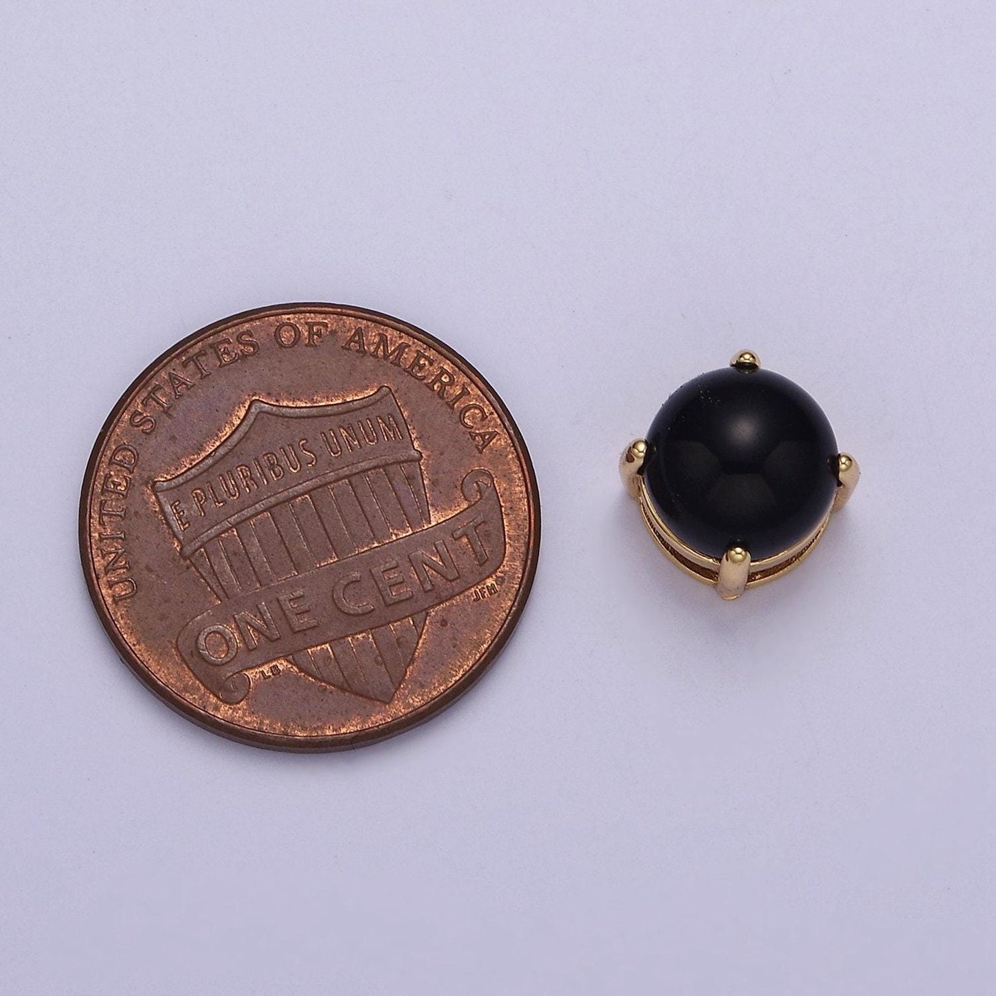 Black round ball bead for bracelet necklace spacer b-227