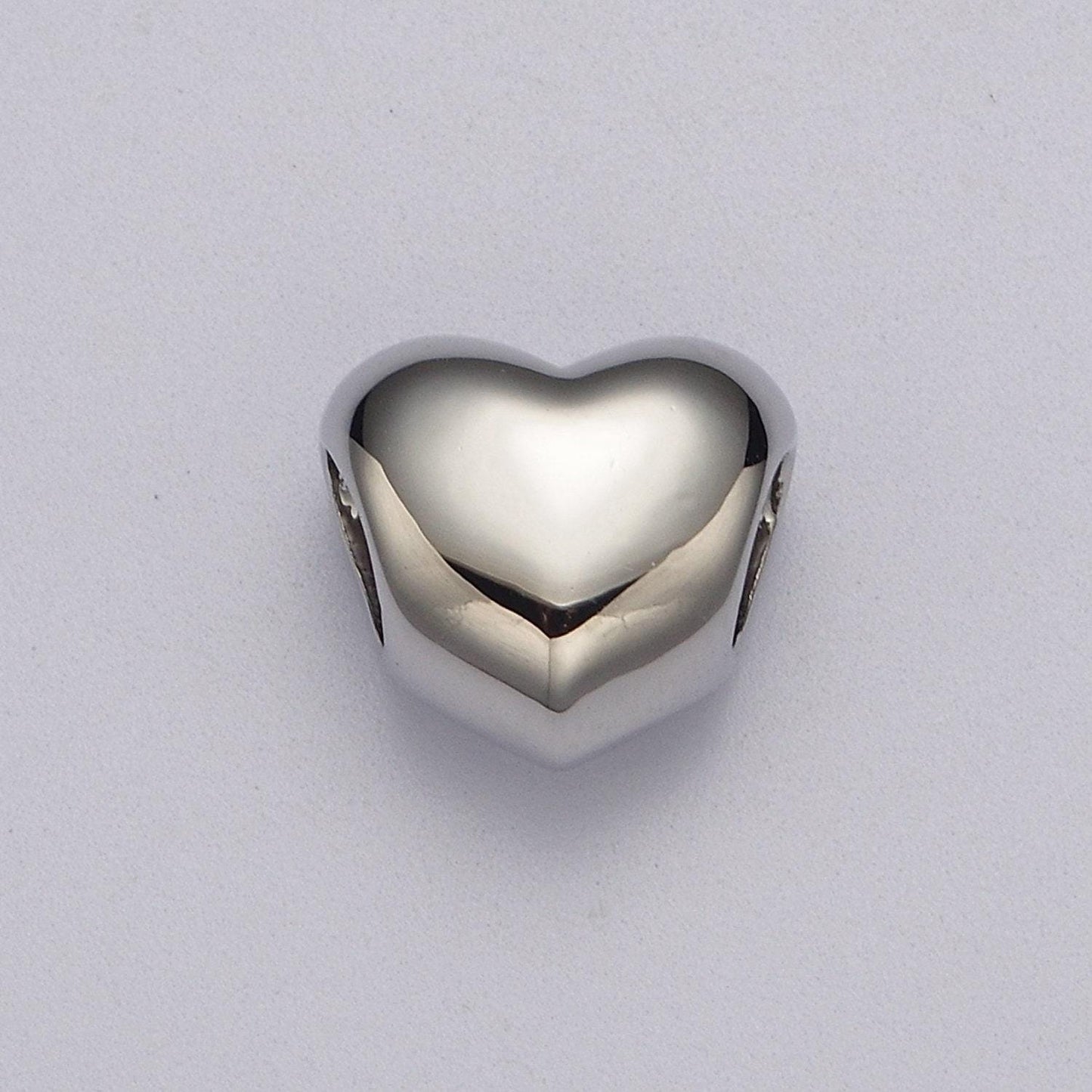 Rose gold / silver / black heart spacer beads, heart shape spacer charms big hole bead high quality beads b-182 b-183 b-184