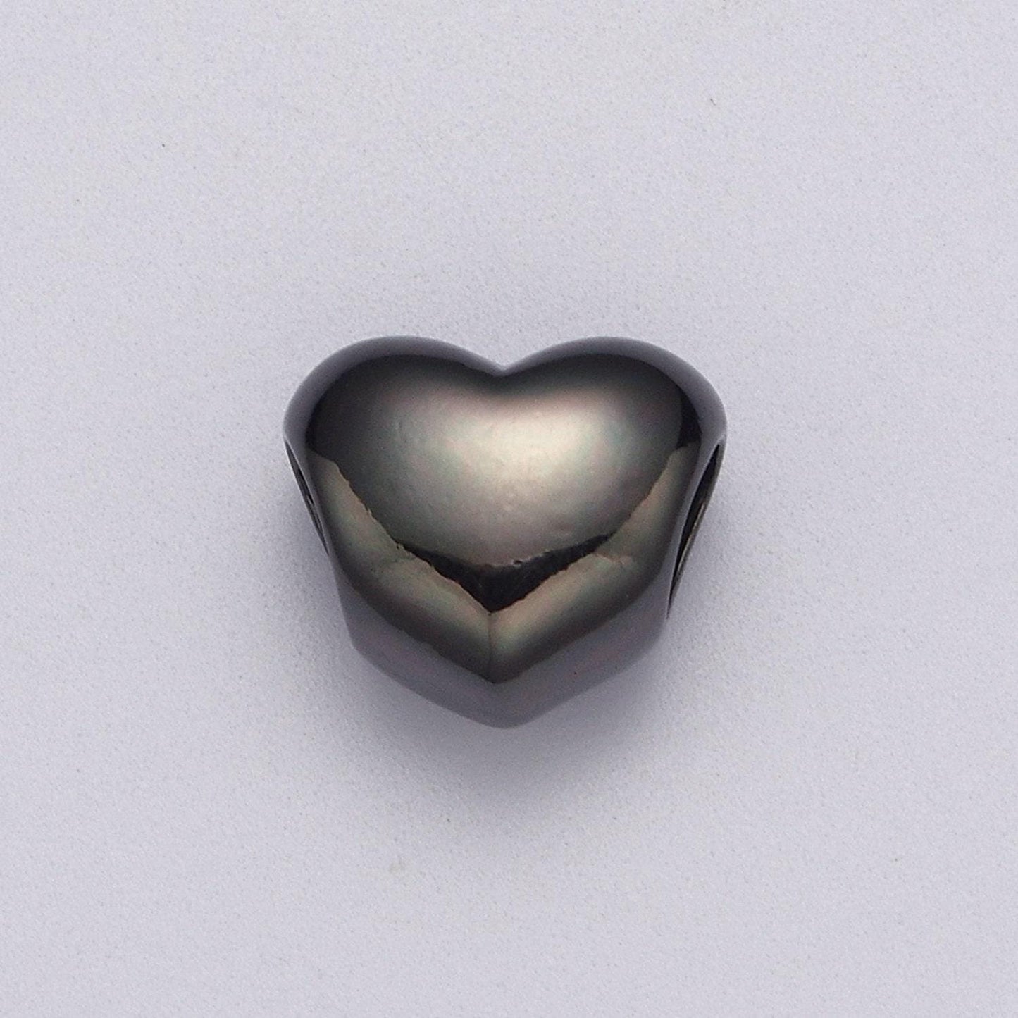 Rose gold / silver / black heart spacer beads, heart shape spacer charms big hole bead high quality beads b-182 b-183 b-184