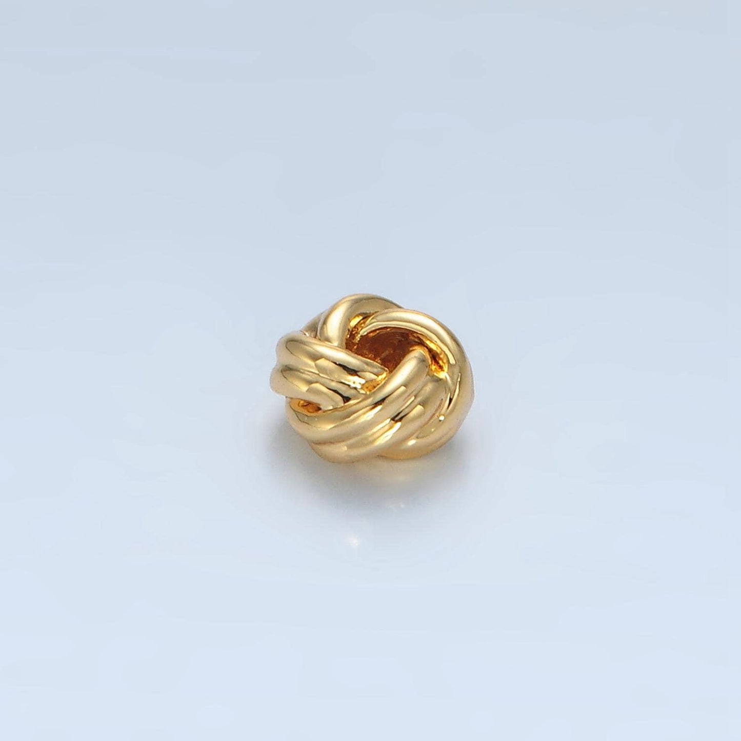 16k gold filled 7mm round beaded bubble outline spacer donut bead | b-137