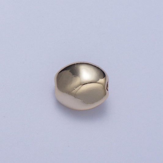 20pcs/bag tiny abstract oval 7.0mm x 6.5mm bead spacer, gold silver plated abstract oval bead spacer for diy jewelry making | b-097