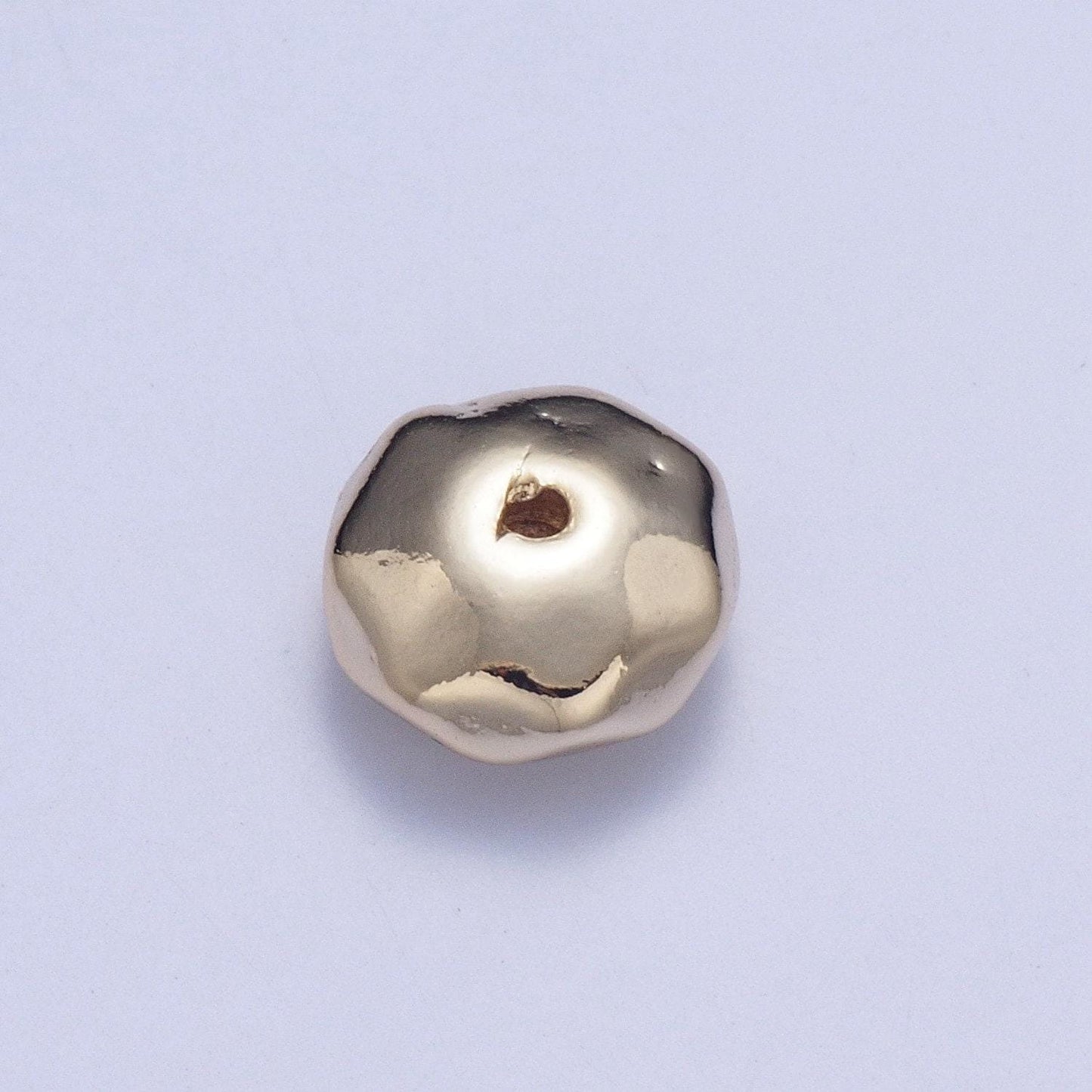 20pcs/bag tiny round textured dented 4.0/8.0mm bead spacer, gold silver plated flat round bead spacer for diy jewelry | b-093, w-930, w-931