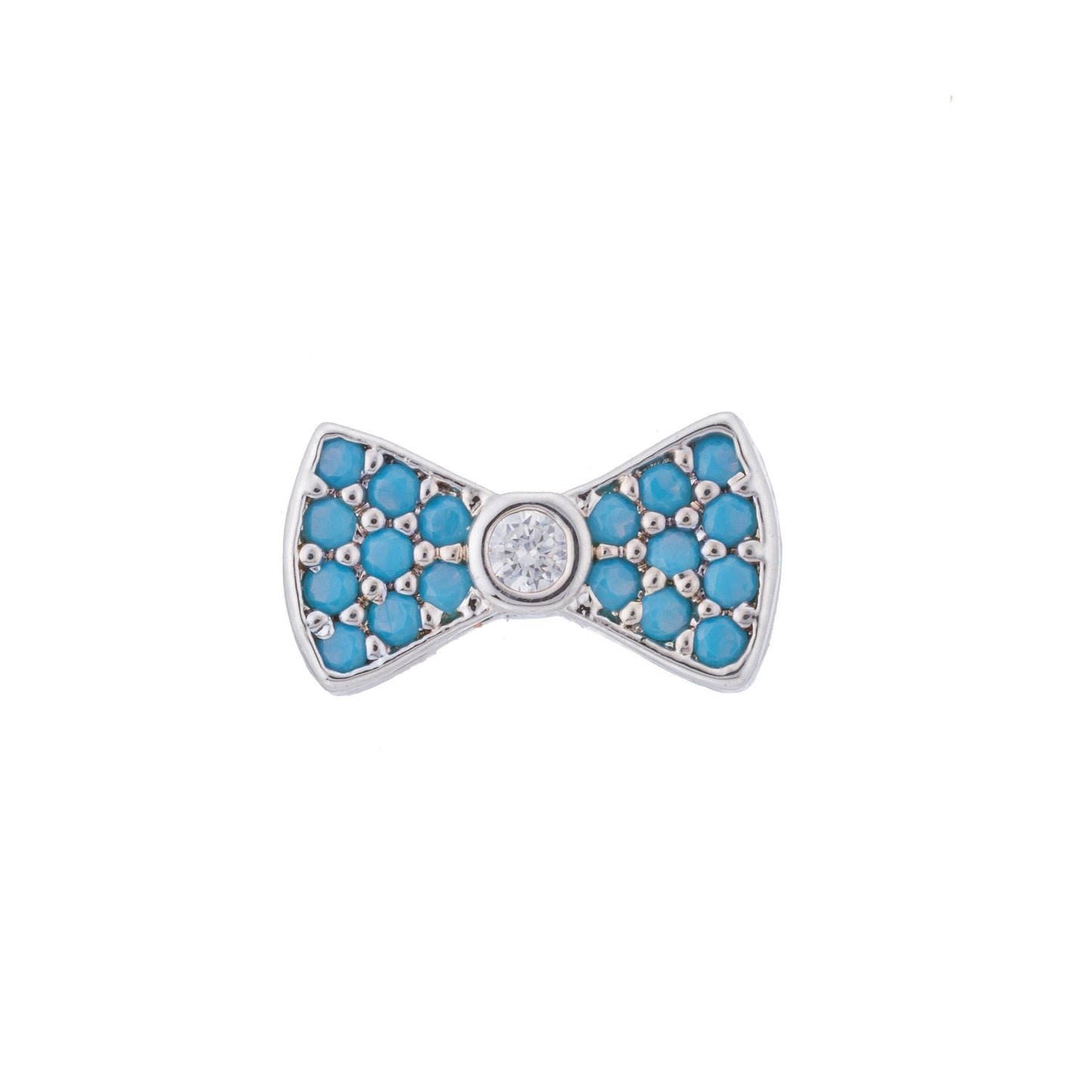 1pc gold bowtie cz micro pave beads, cz micro pave bow-tie bracelet connector, for bracelet making supply findings, hole size 1mm