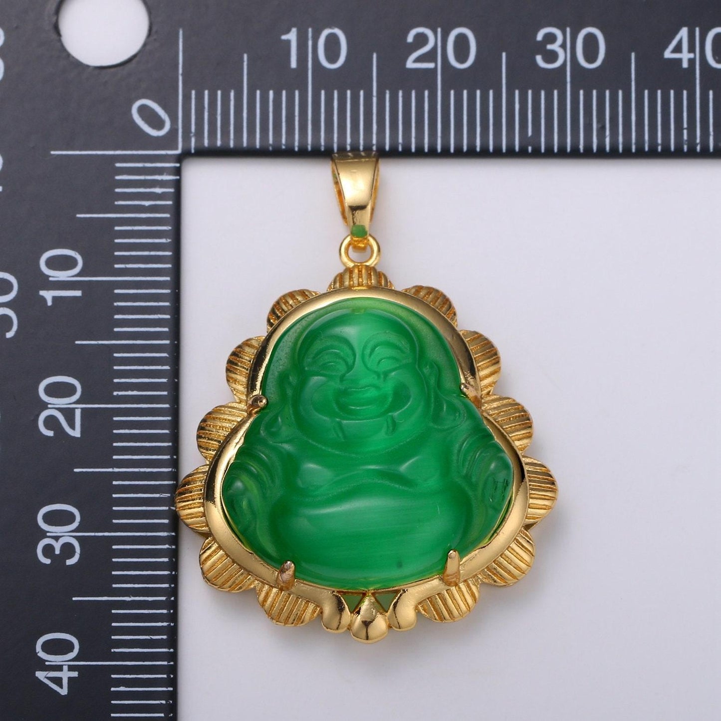 Gold jade buddha pendant gold buddha jade buddha charm jade buddha necklace pendant for statement necklace religious jewelry