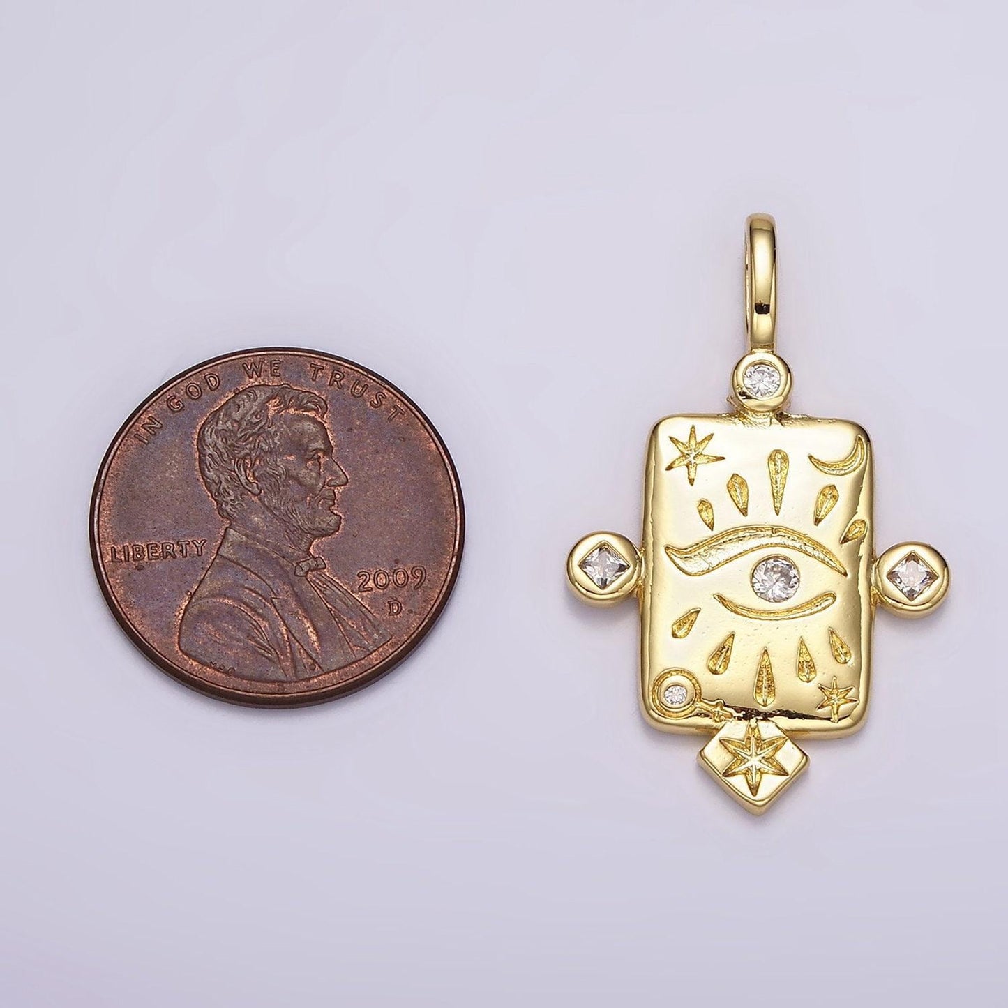 Tiny gold eye of ra charm, micro pave clear evil eyes pendant mini charm for add on bracelet earring minimalist necklace ah112