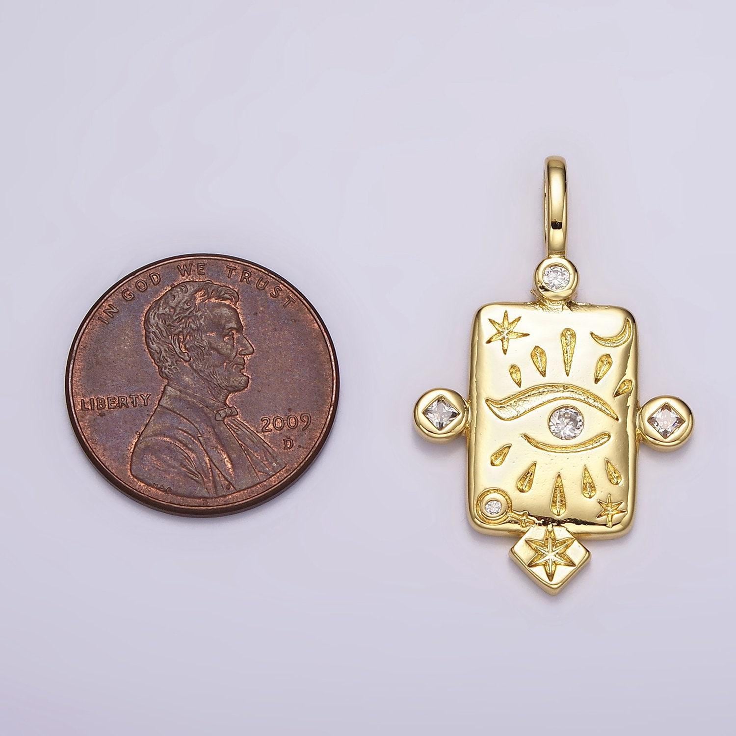 Tiny gold eye of ra charm, micro pave clear evil eyes pendant mini charm for add on bracelet earring minimalist necklace ah112