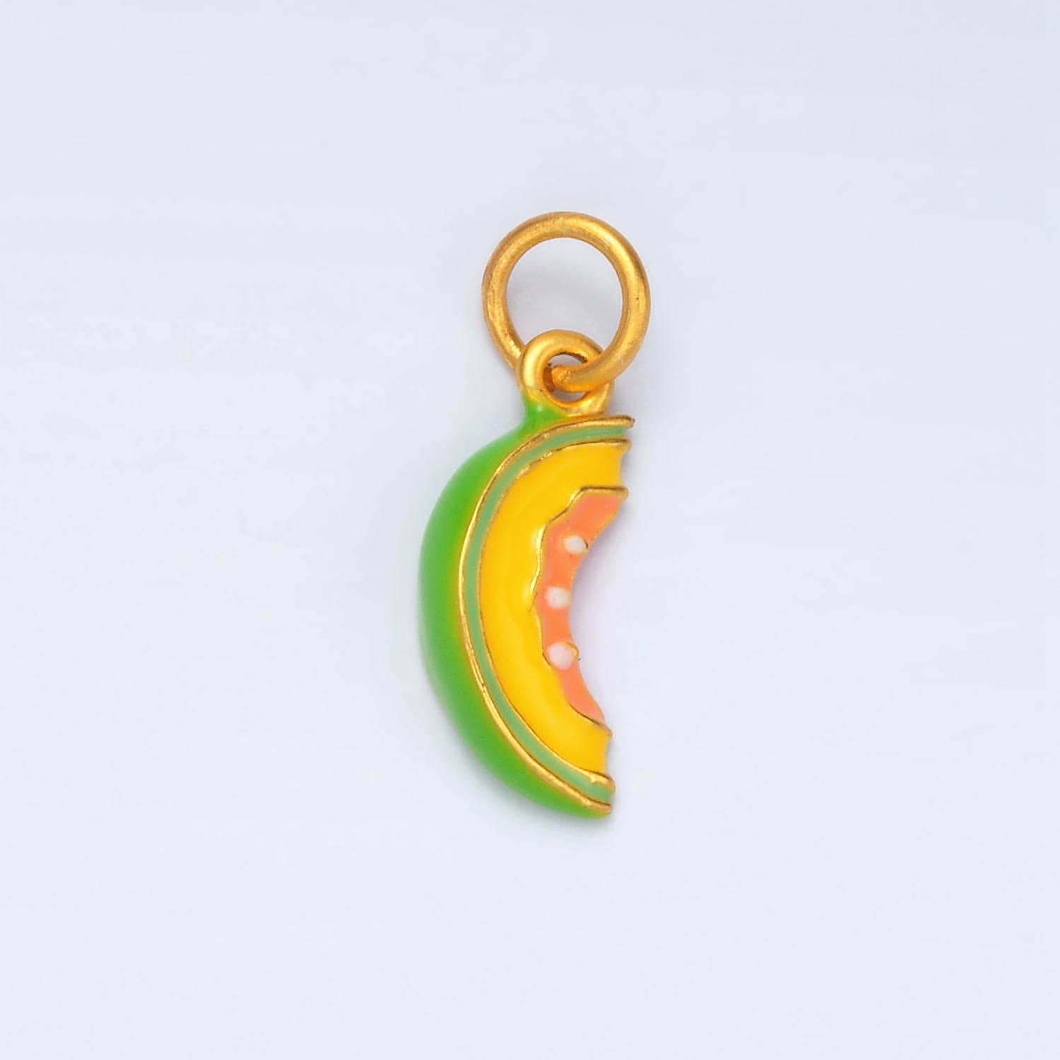 24k gold filled mini 18mm cantaloupe charm fruit melon charm | ag-915