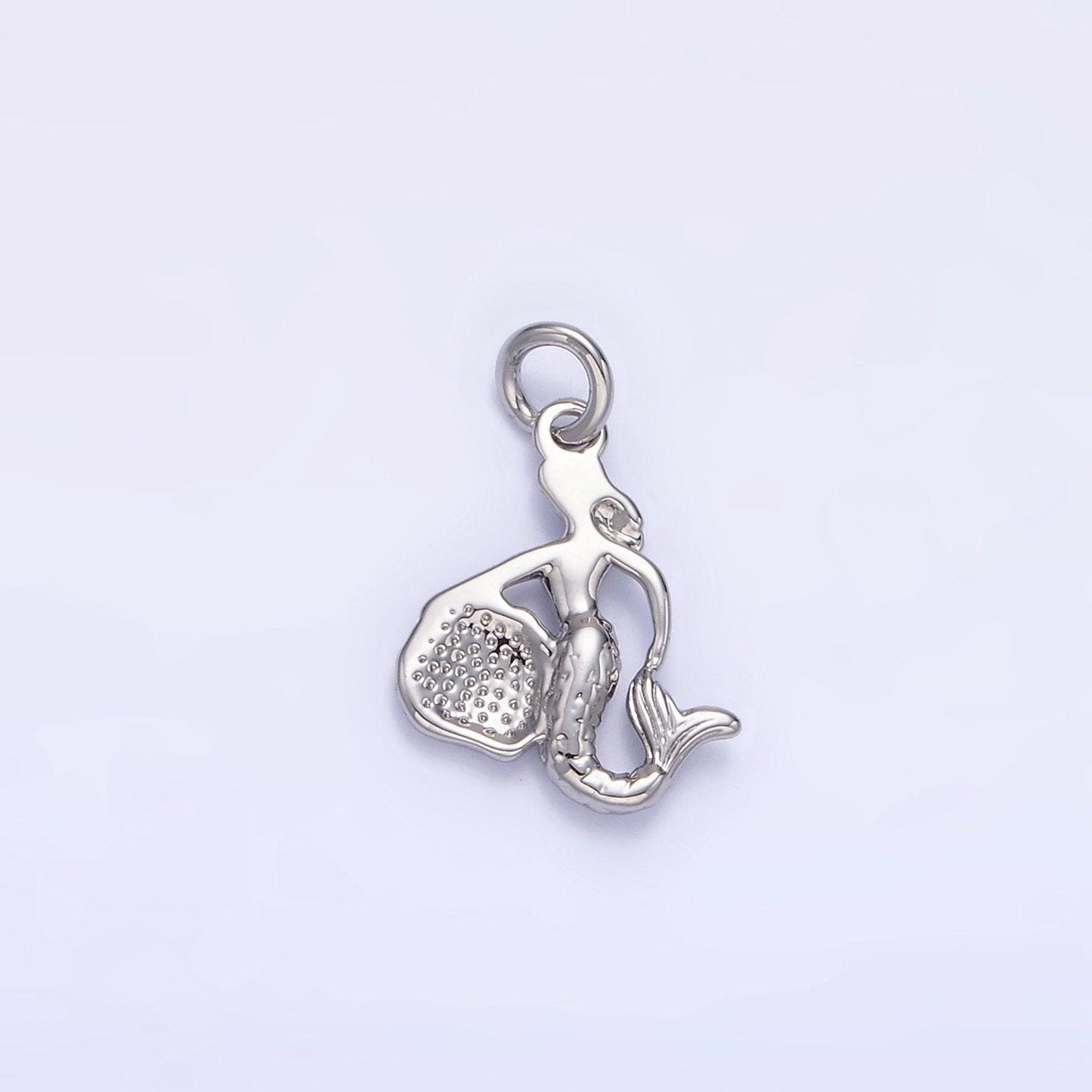 14k gold filled mini mermaid clam sea shell add-on charm | ag230 / ag839