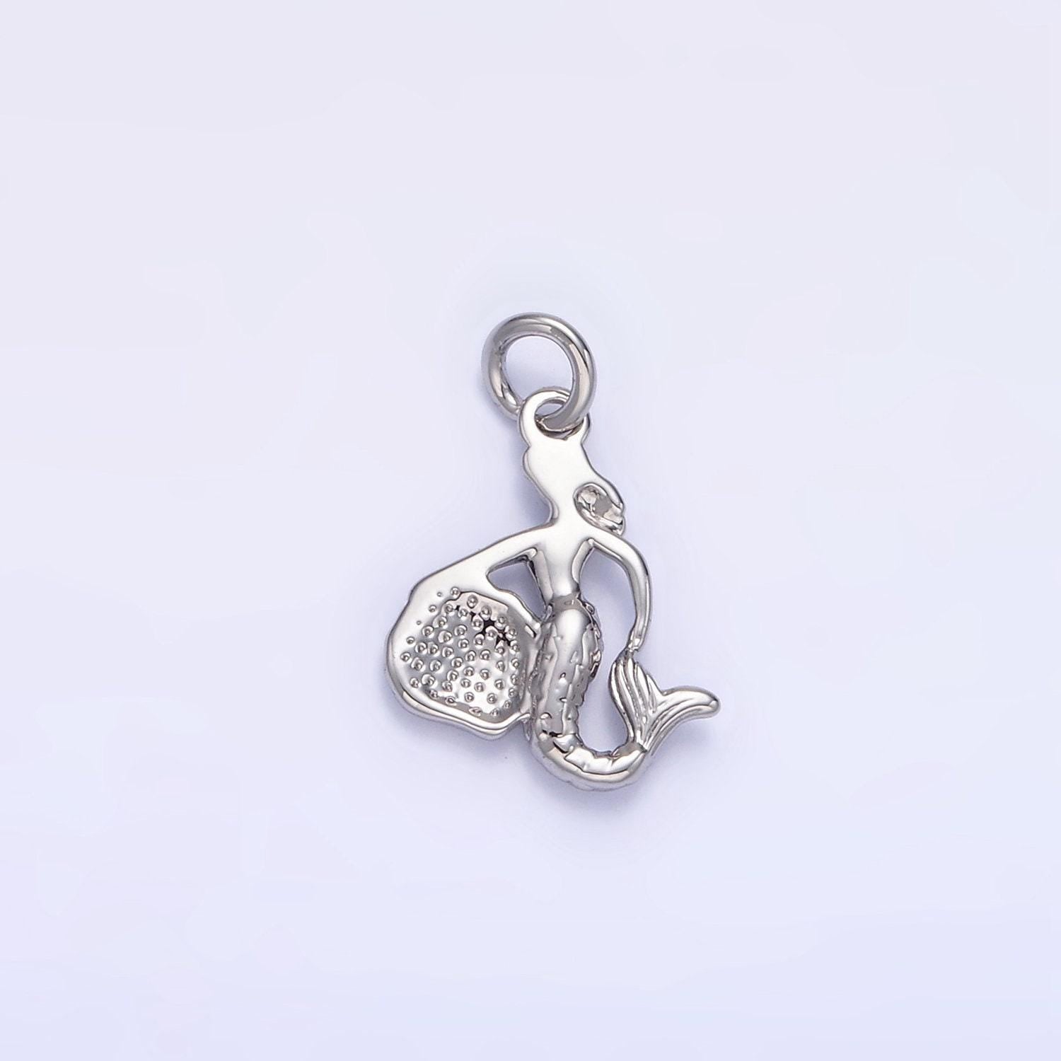 14k gold filled mini mermaid clam sea shell add-on charm | ag230 / ag839