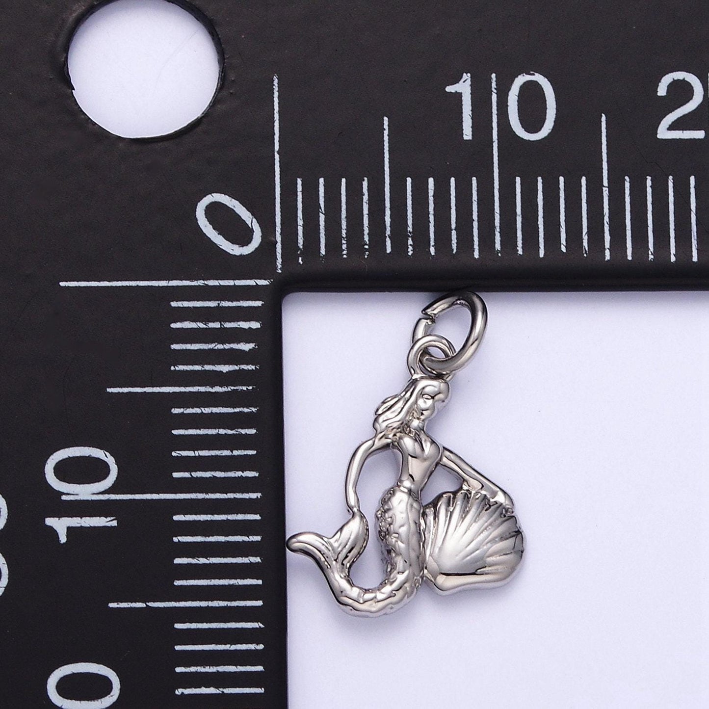 14k gold filled mini mermaid clam sea shell add-on charm | ag230 / ag839