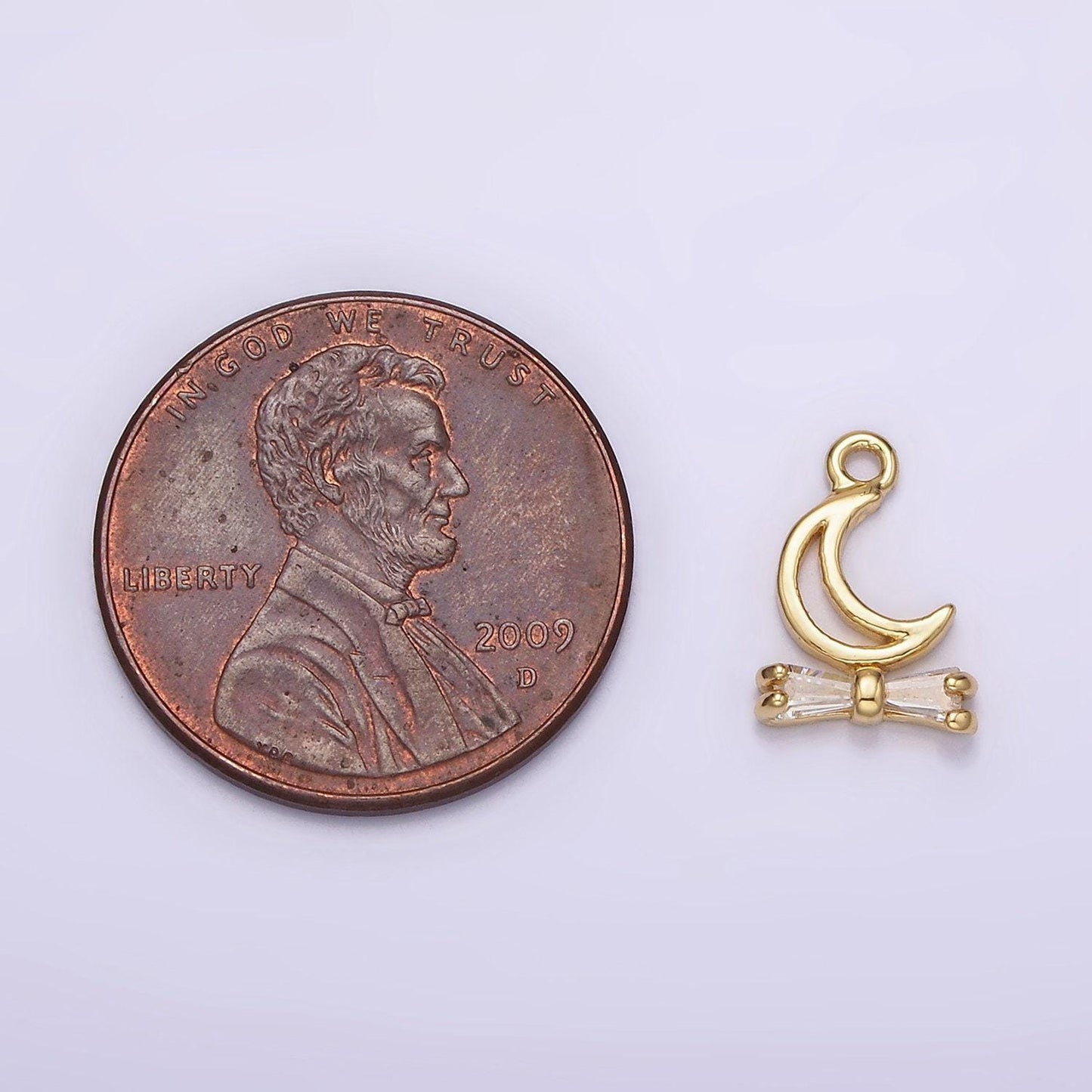 14k gold filled micro pave moon charm, blue opal crescent moon pendant charm, charm, for diy necklace bracelet earring ag273