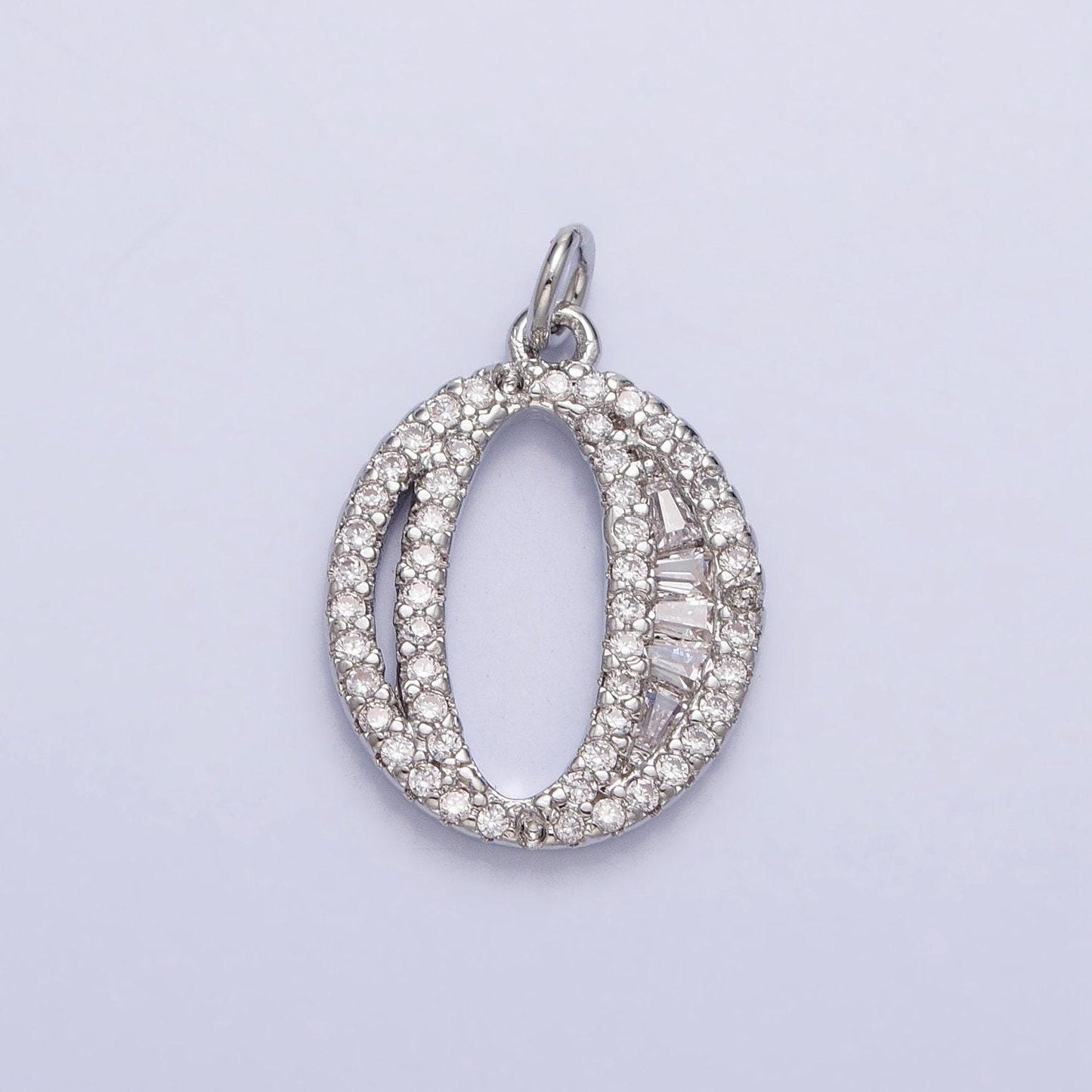 Micro pave cz age lucky number charms pave dangle silver number charms women pave number findings number 0-9 charms ac529 - ac538